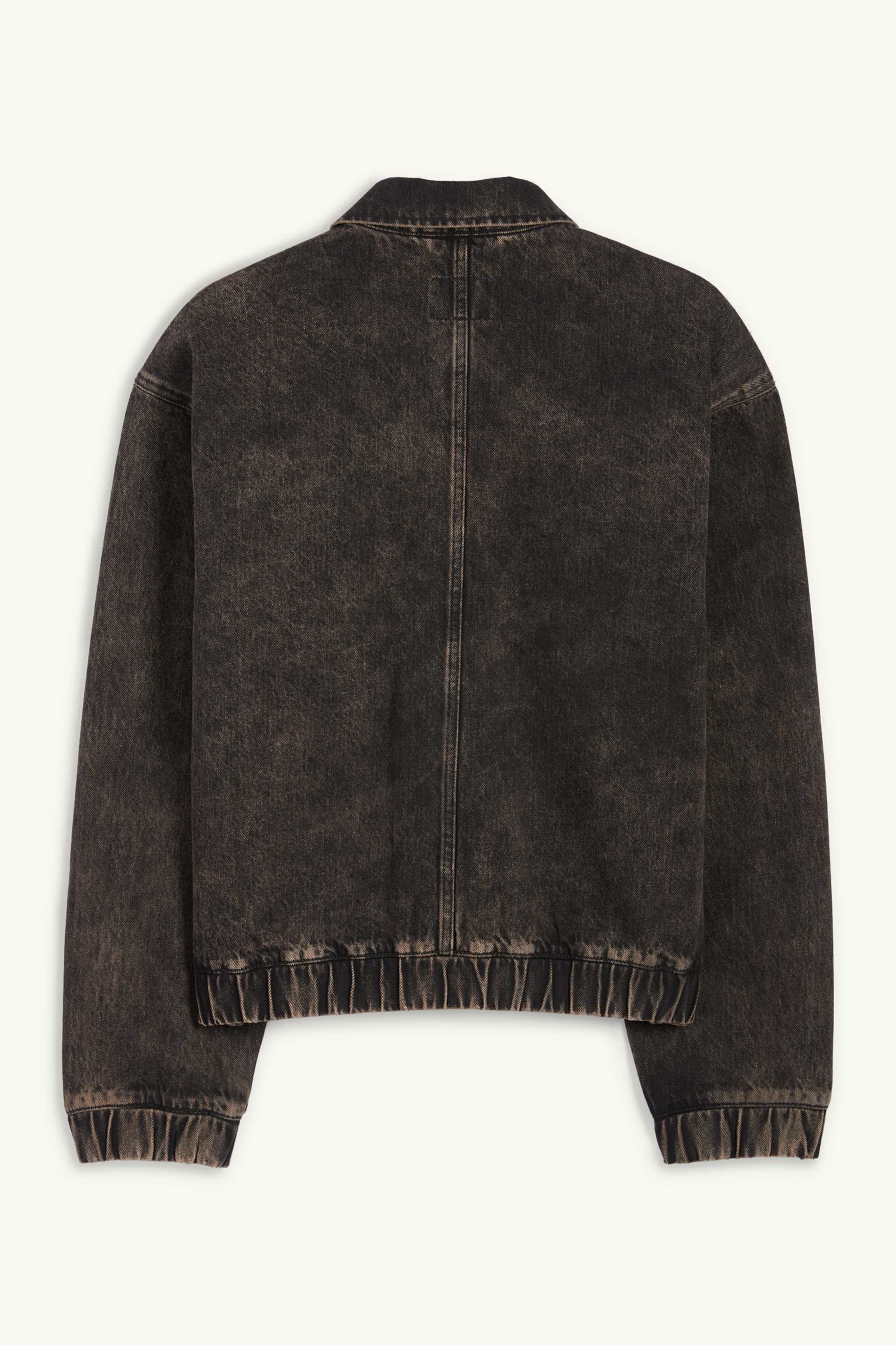 Oversized denim jacket denim-brown