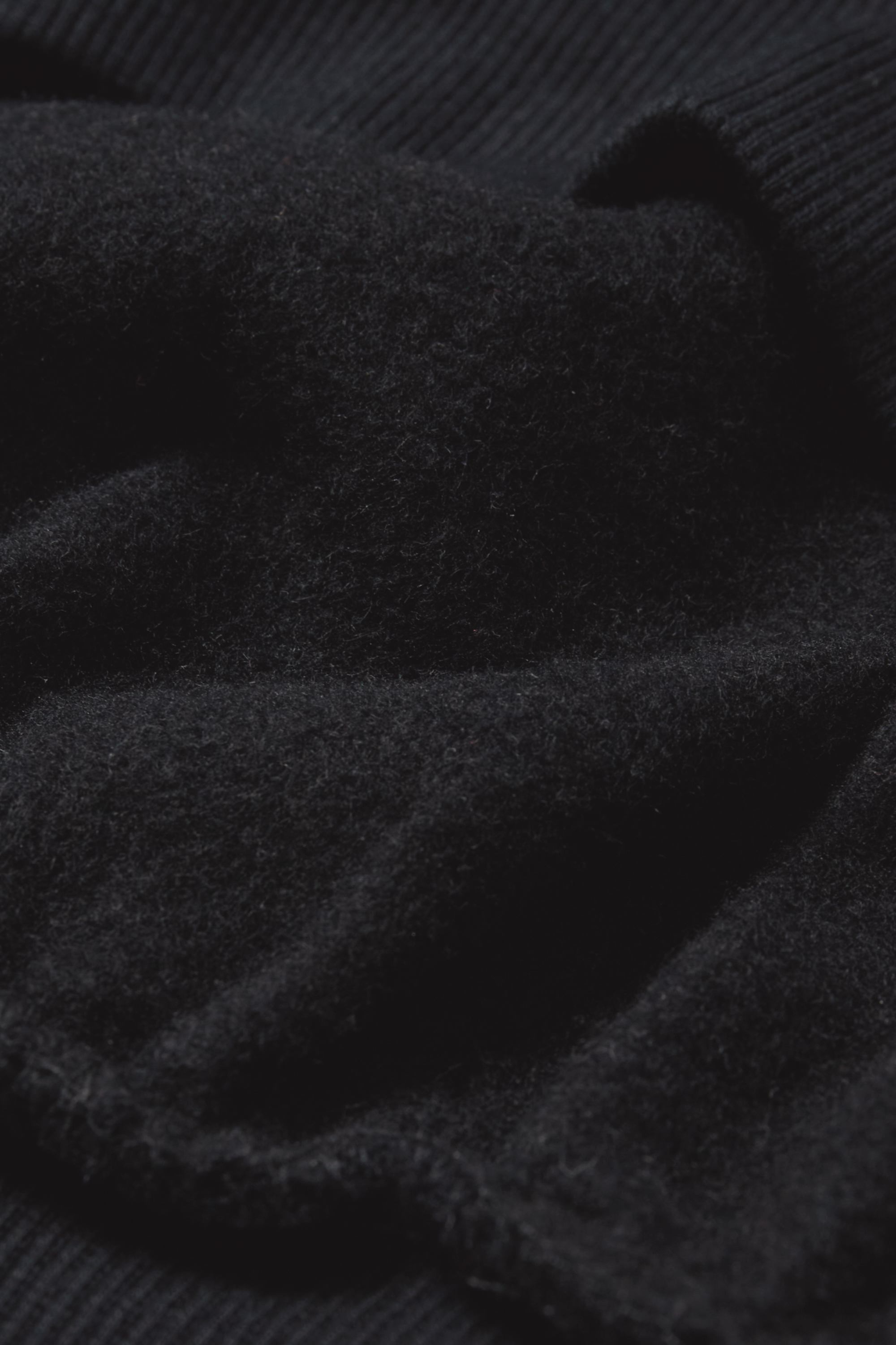 Cropped hoodie black