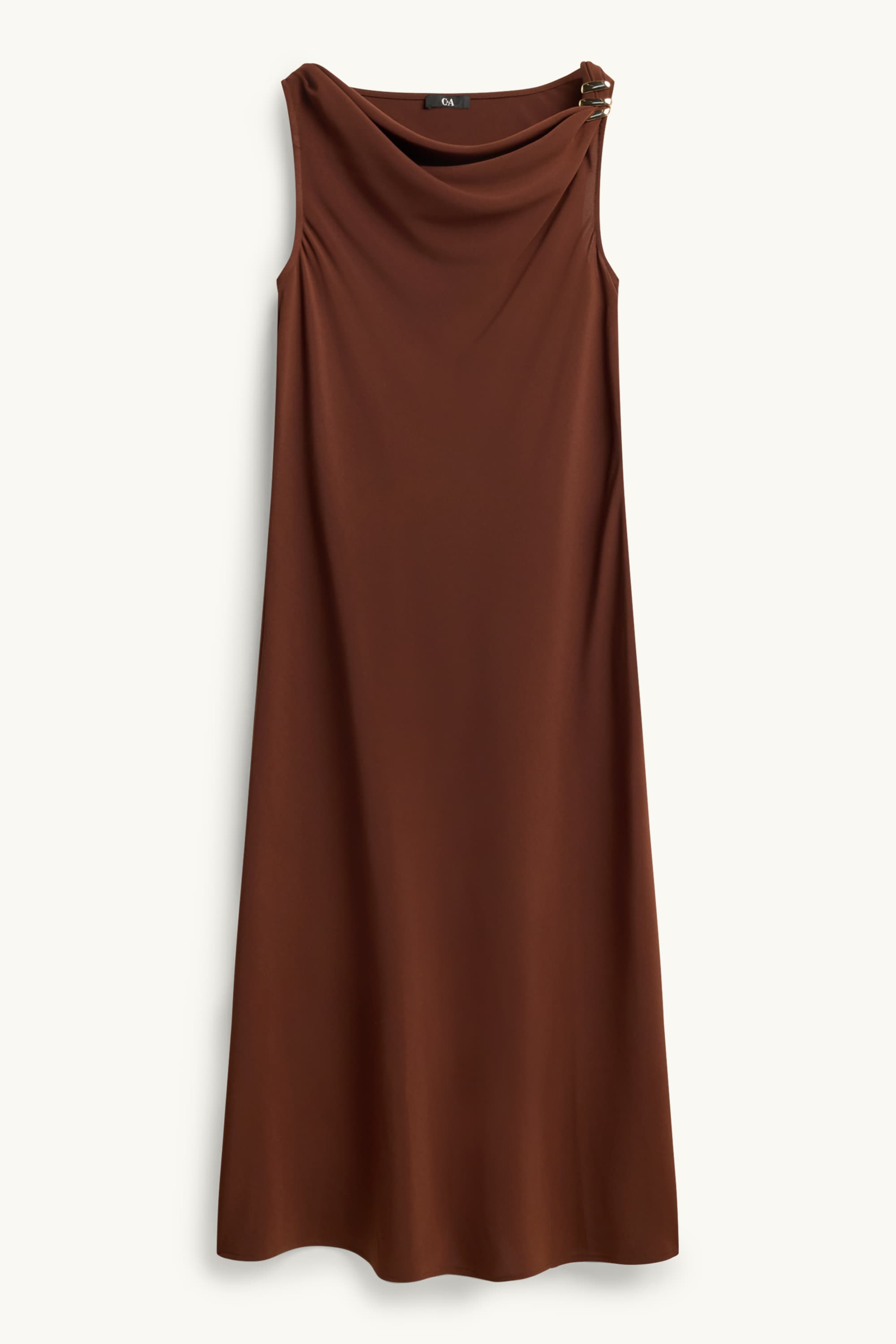 Dress - straight fit brown