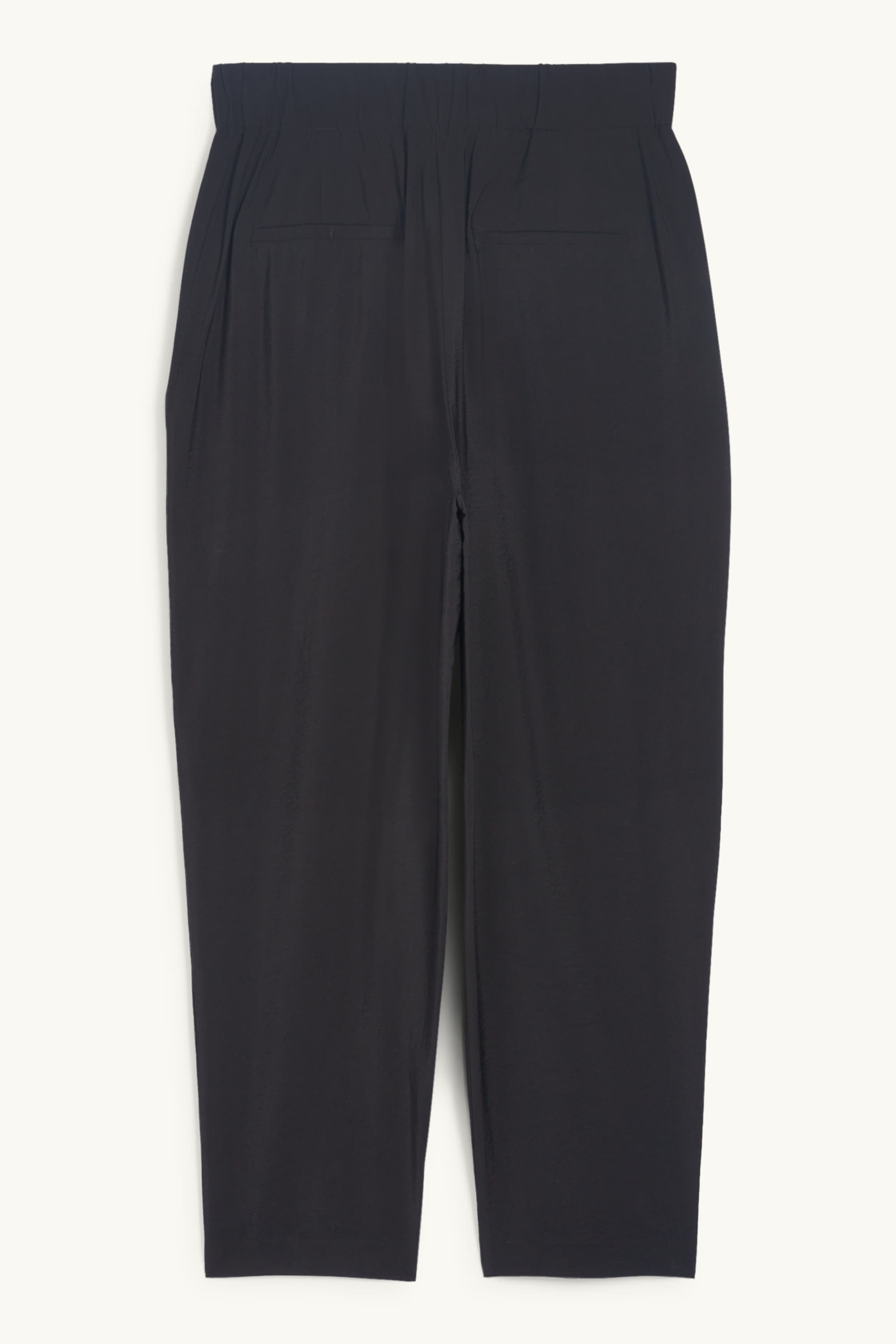 Business trousers - high waist - loose fit black