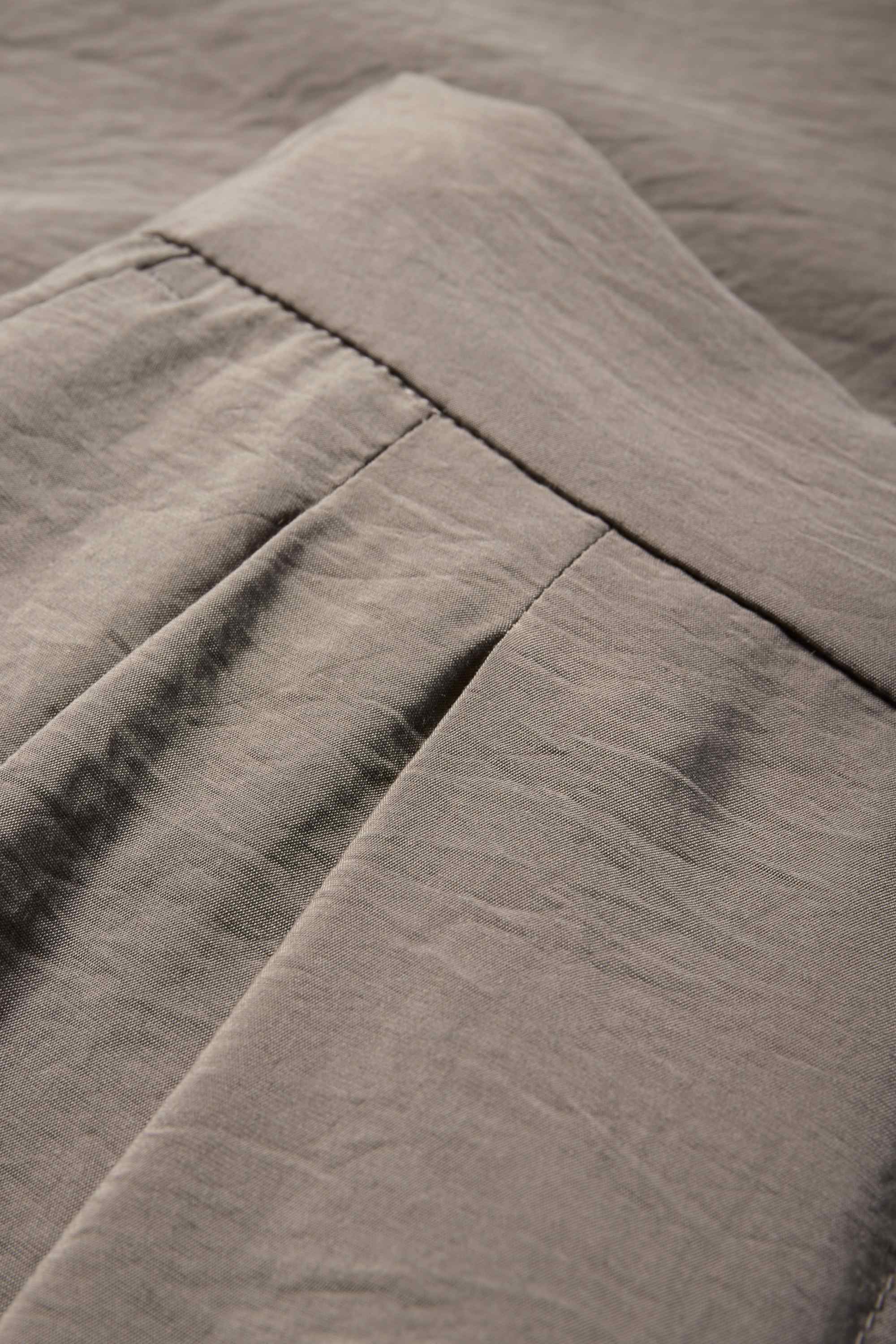 Business trousers - high waist - loose fit gray