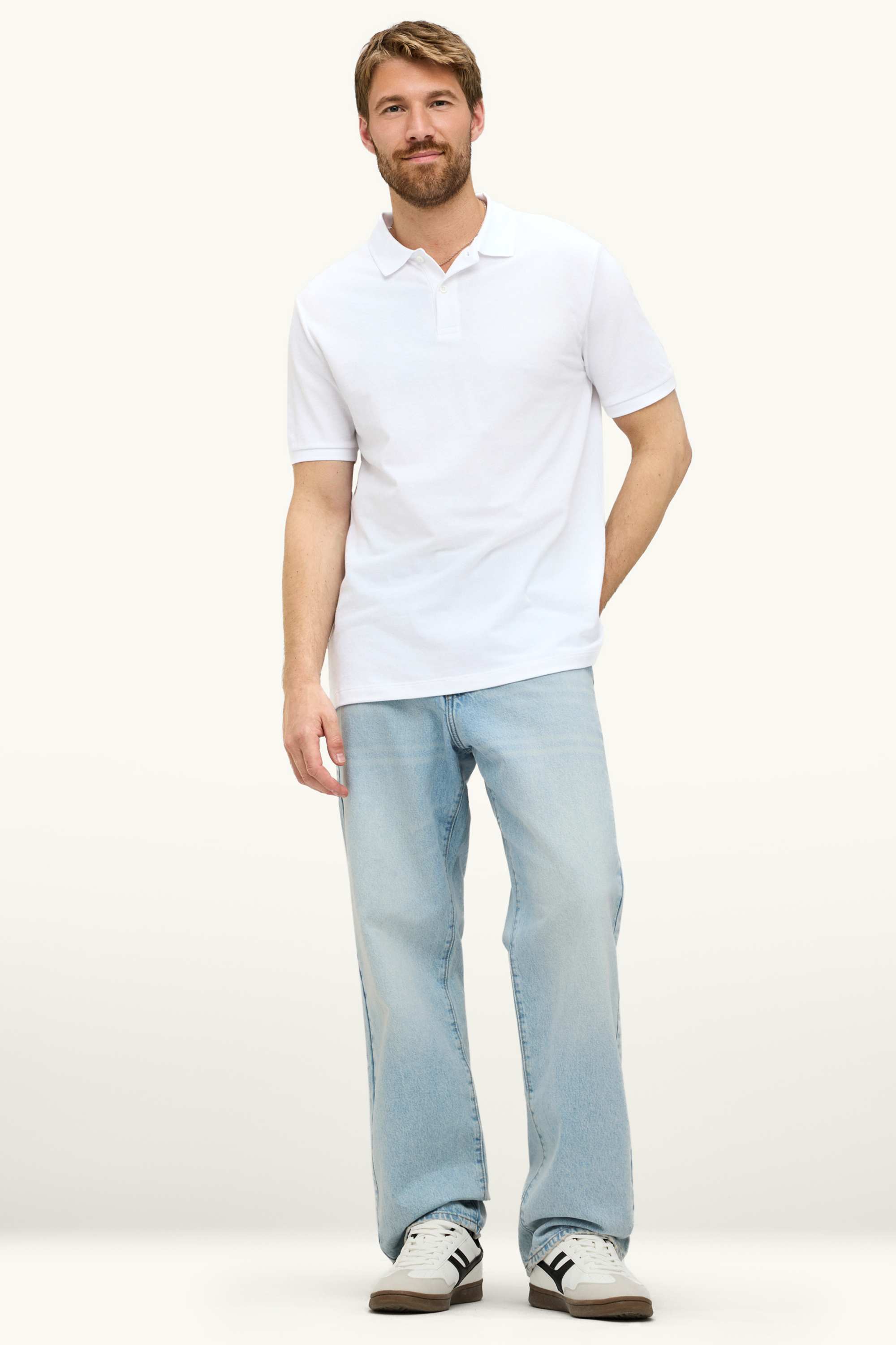 Polo shirt - regular fit white