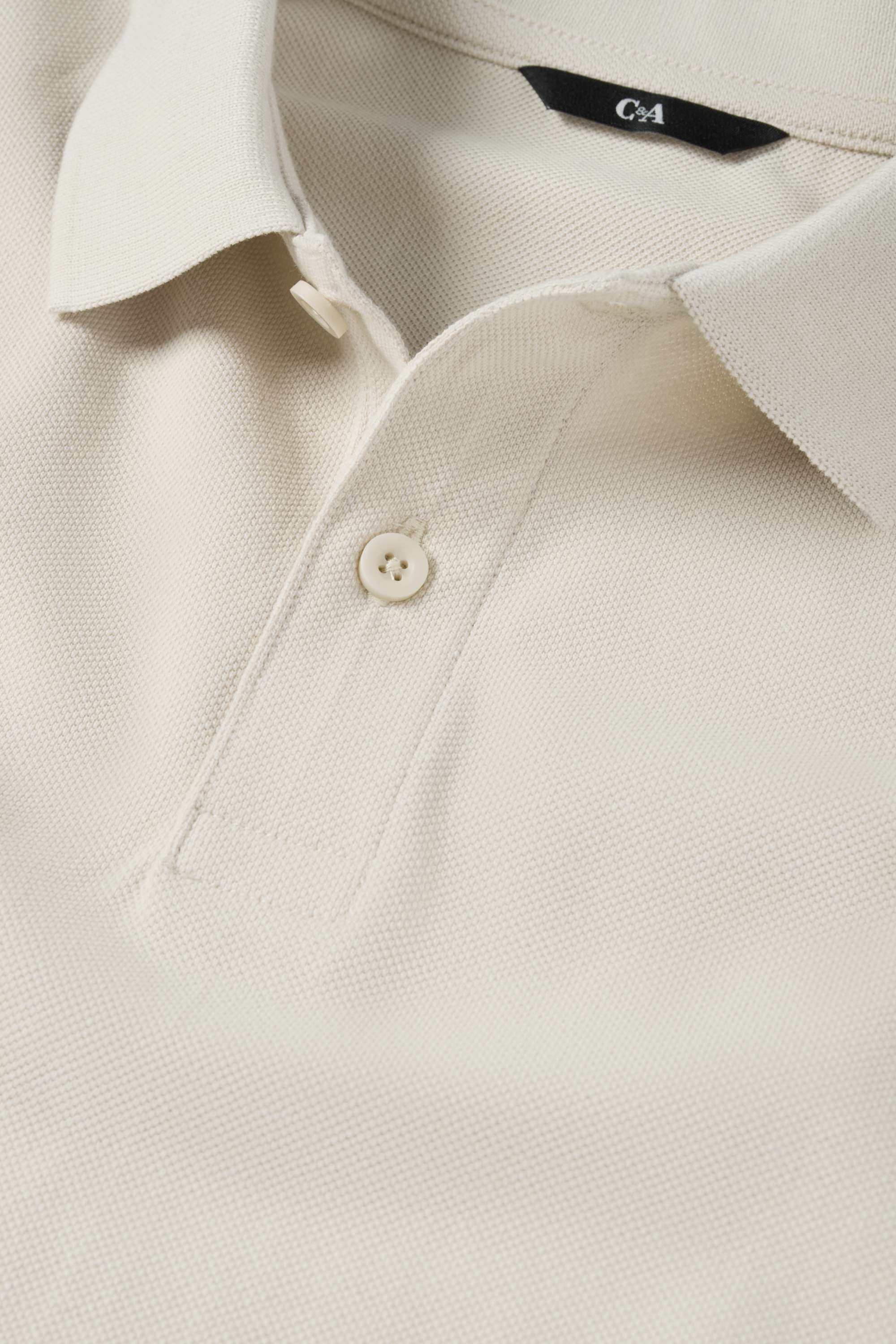 Polo shirt - regular fit light beige