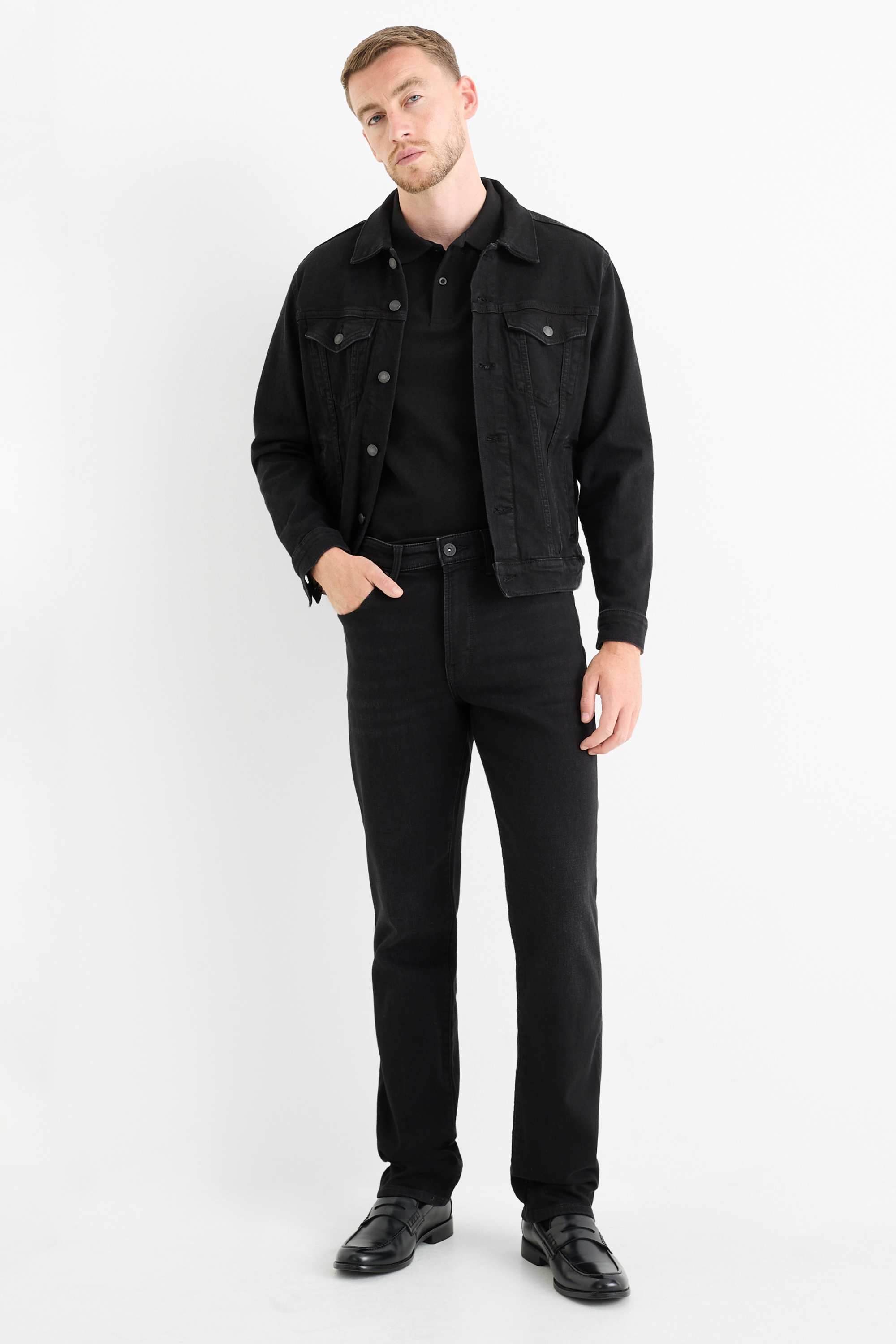 Polo shirt - regular fit black