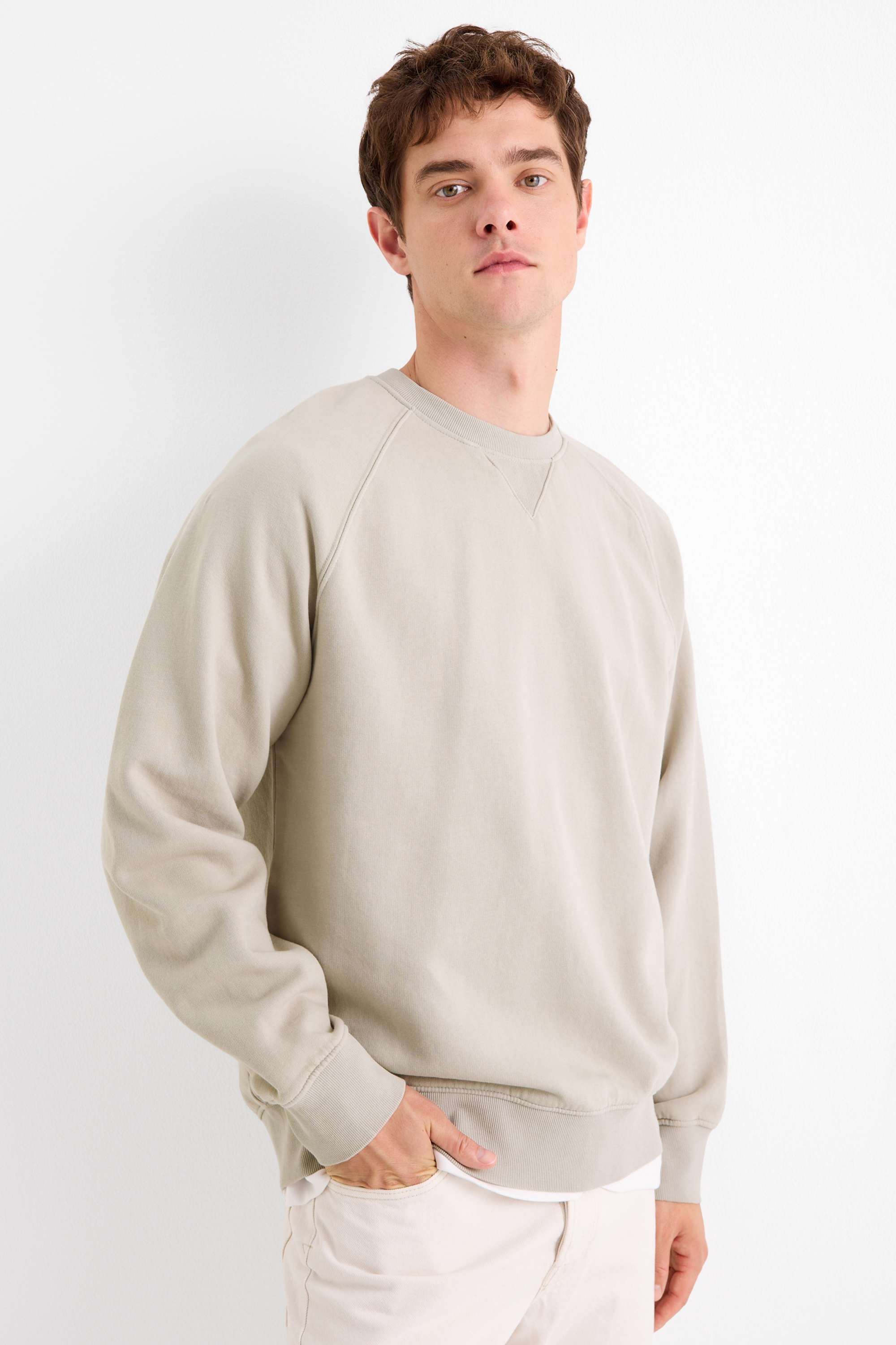 Sweatshirt beige