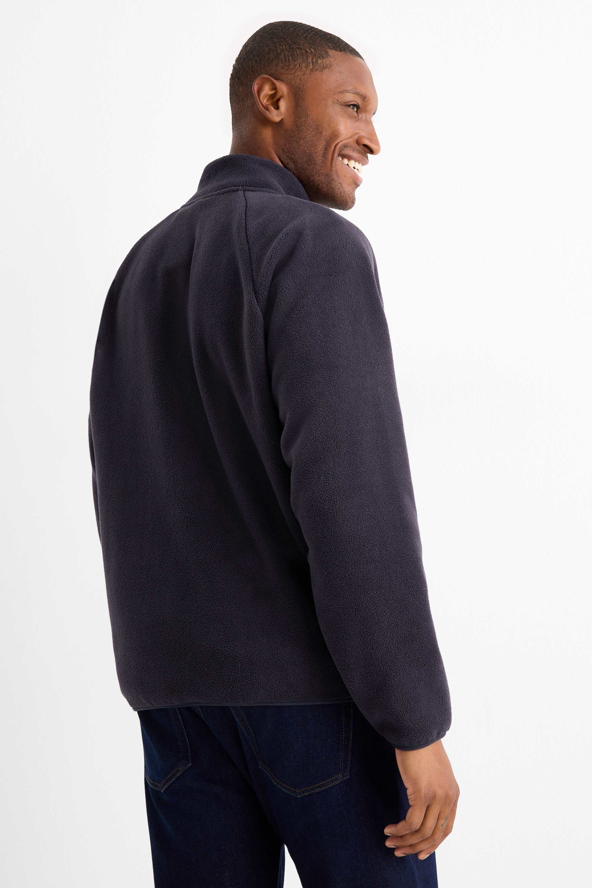 Fleece jacket dark blue