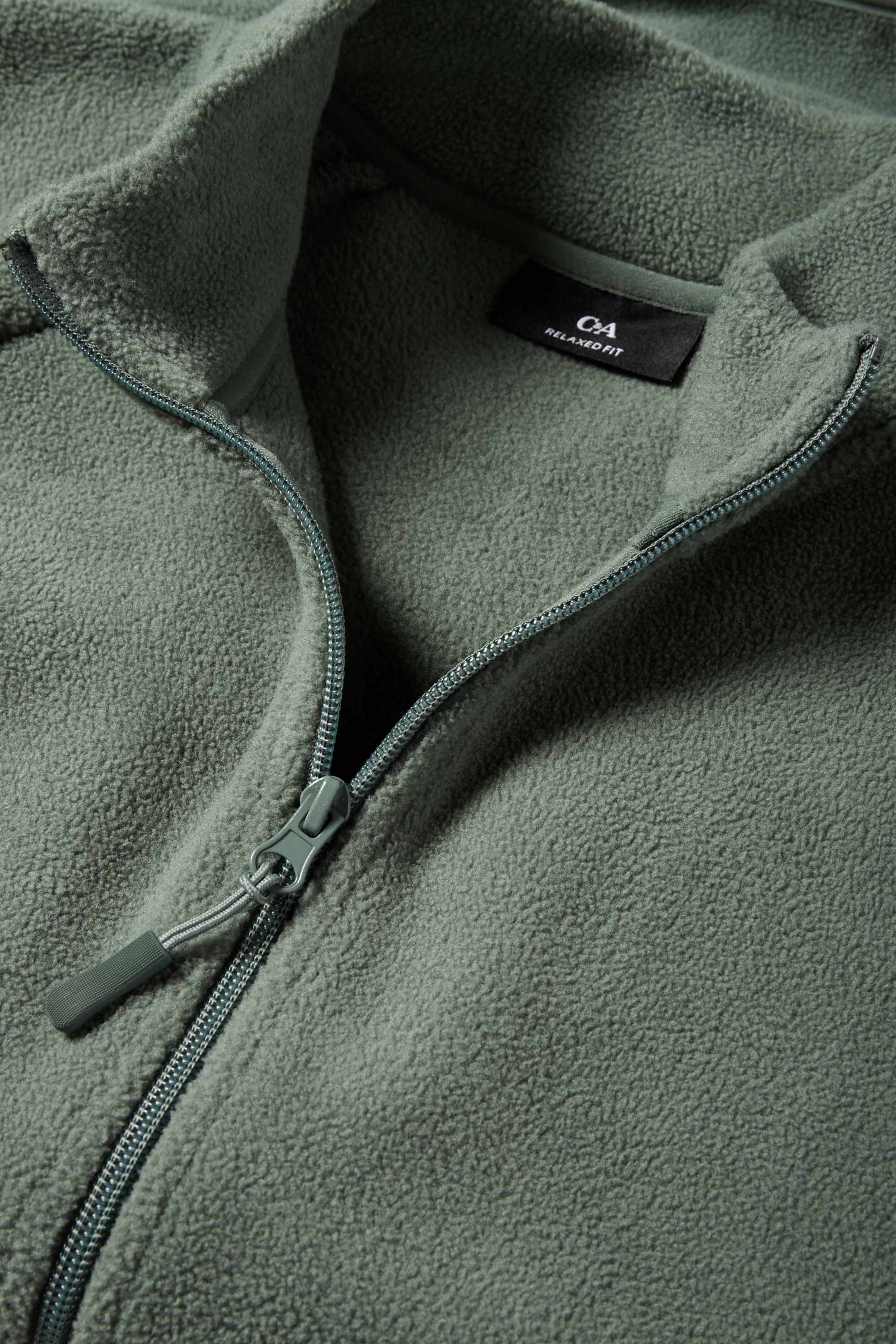 Fleece jacket dark green