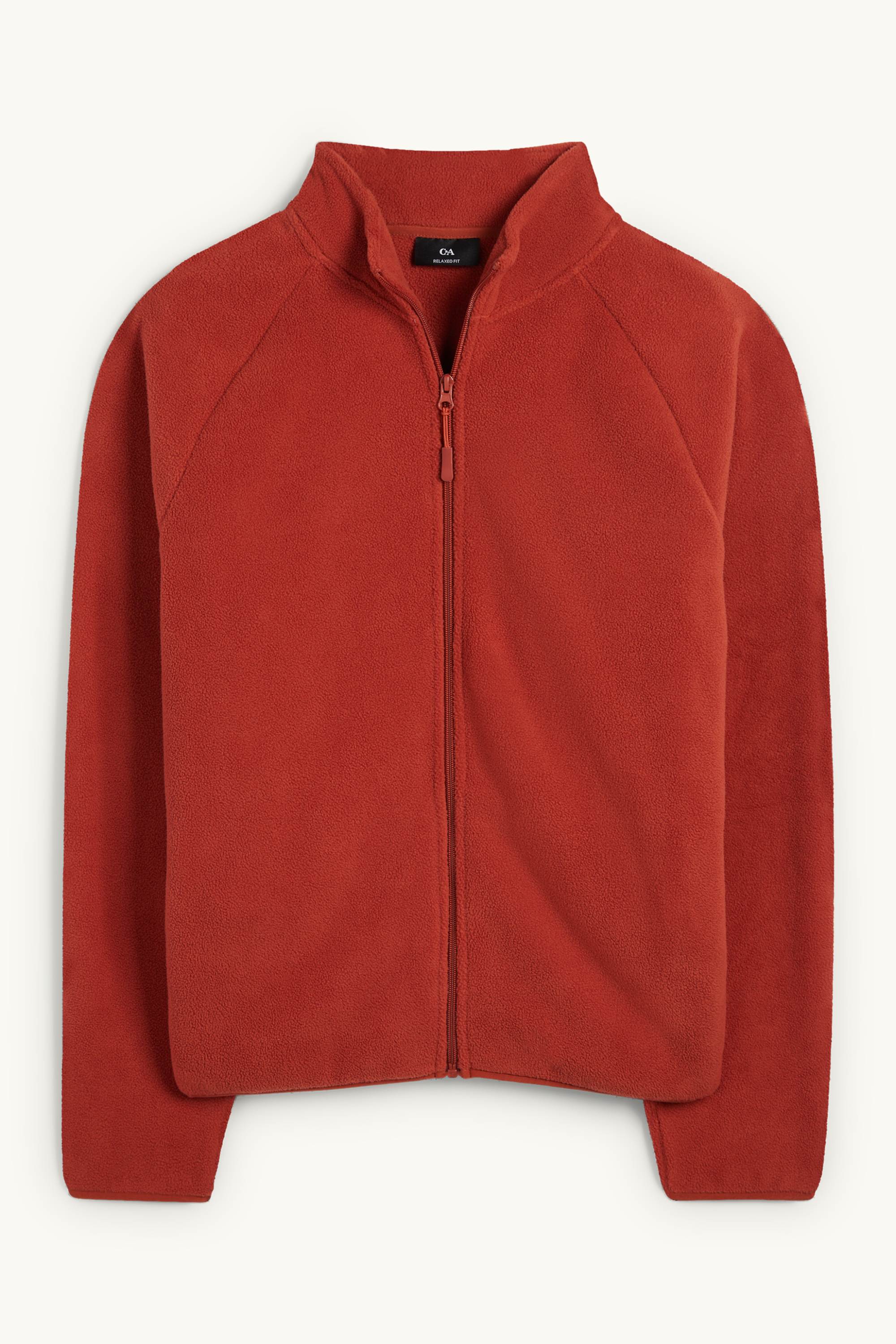 Fleece jacket dark orange