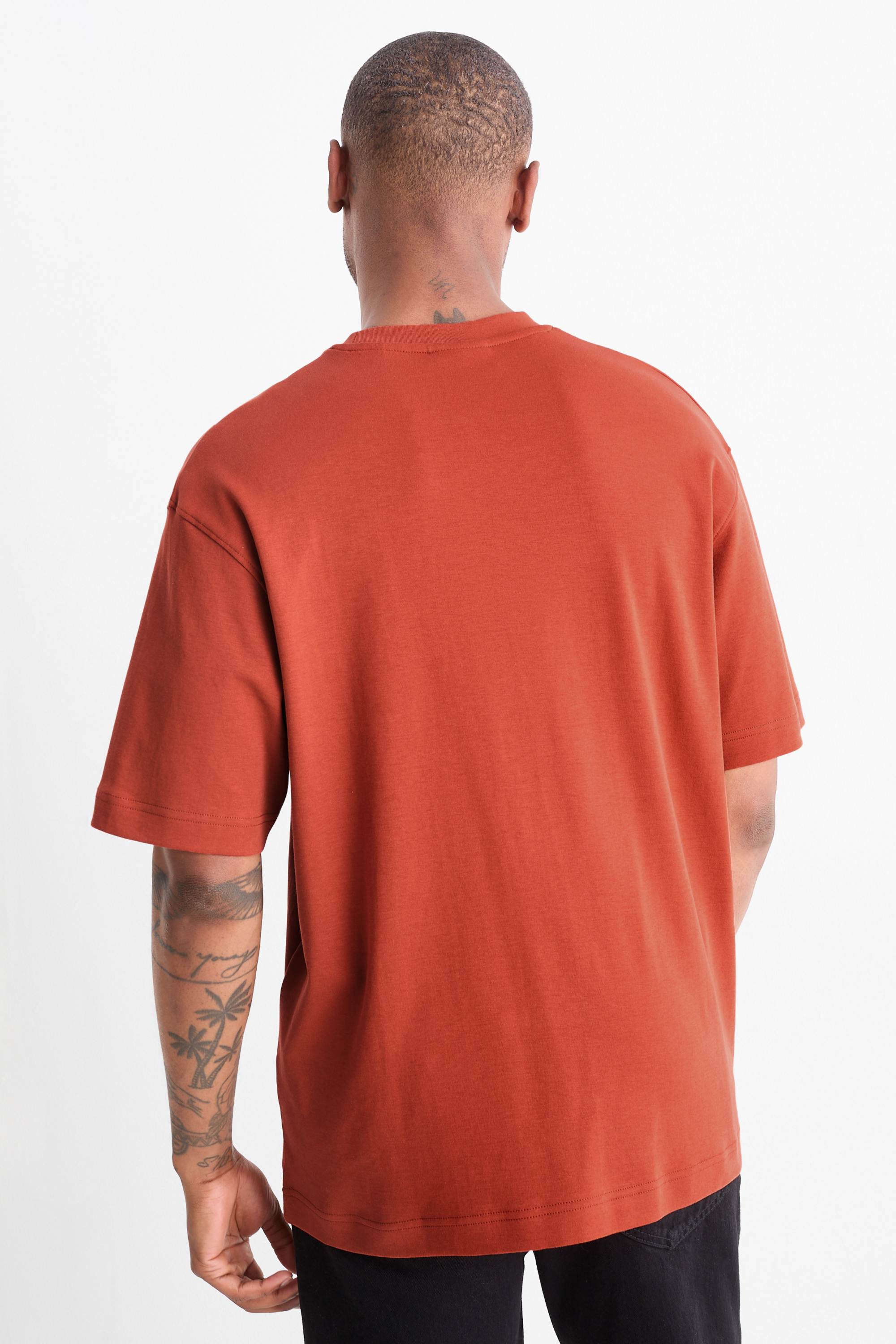 T-shirt - relaxed fit brown (5)
