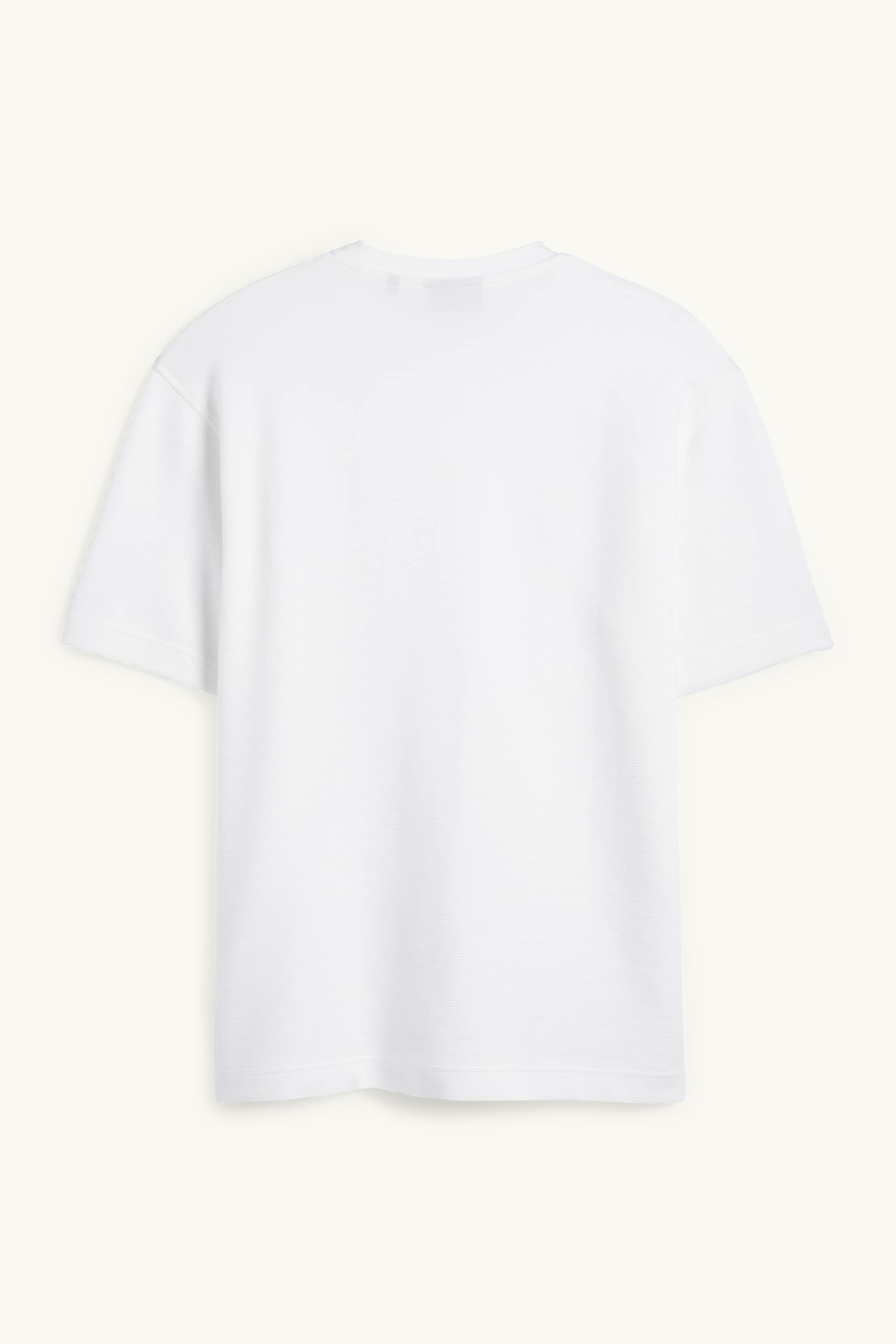 T-shirt - relaxed fit - ribbed white