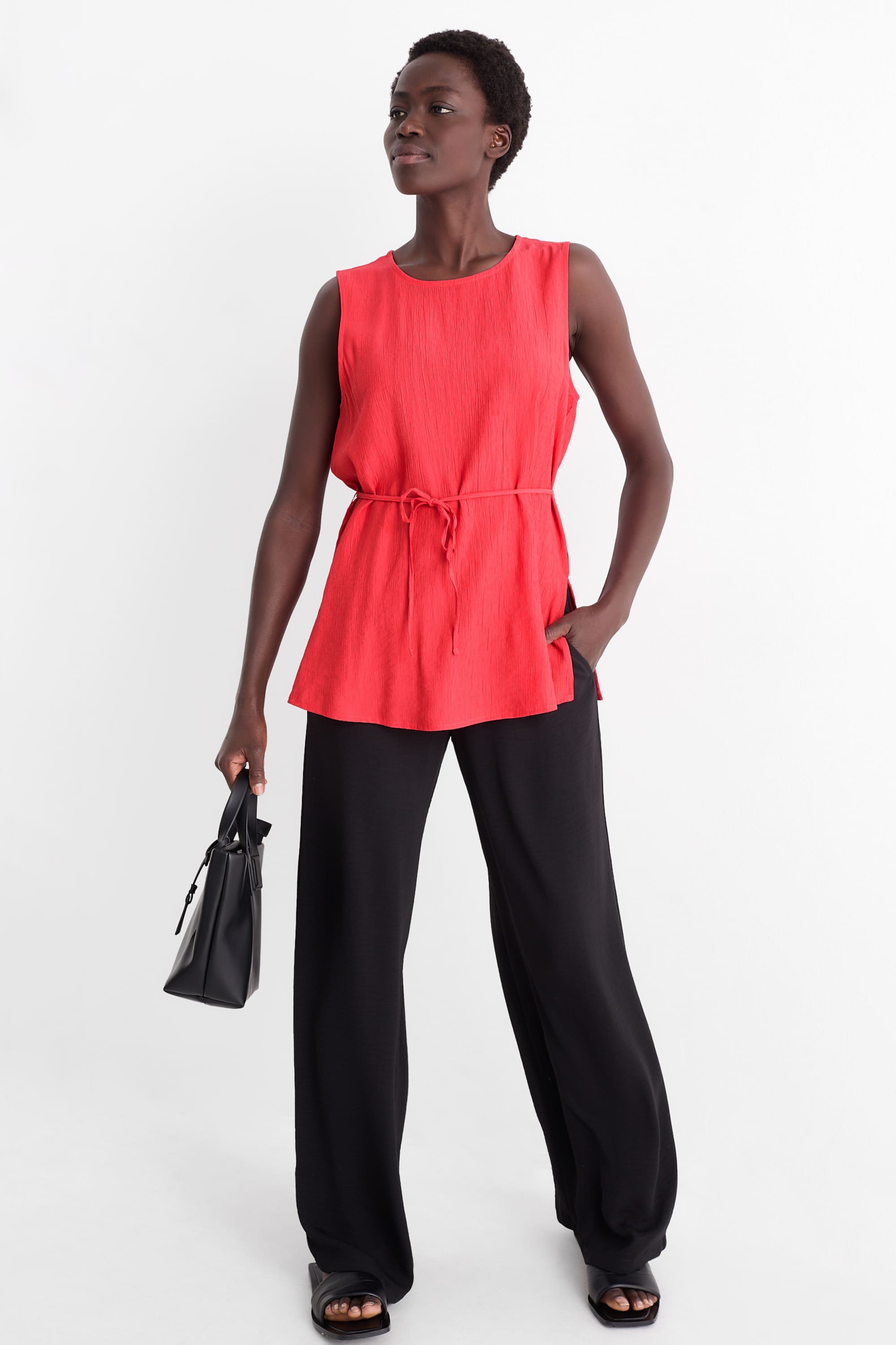 Blouse top red