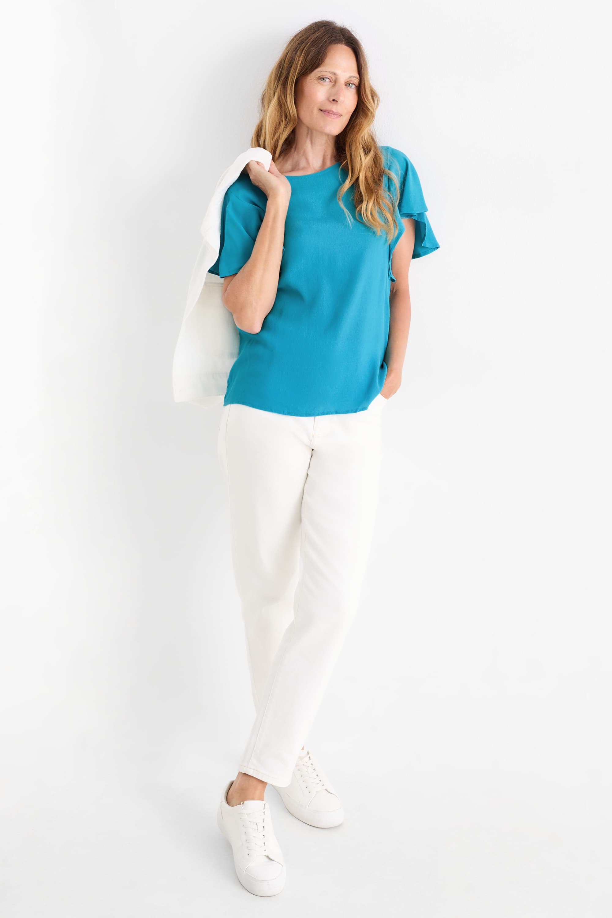 Blouse turquoise