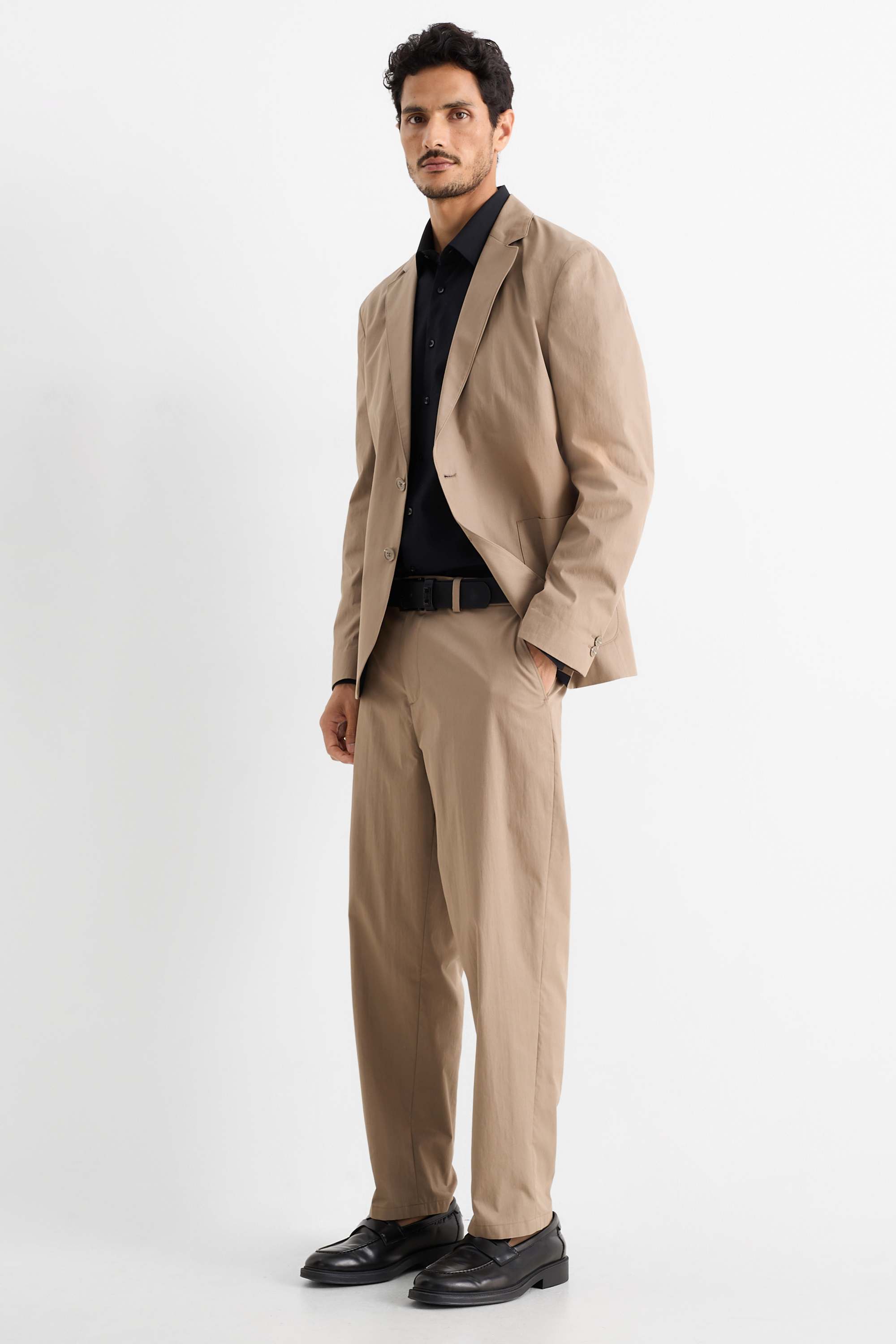 Mix-and-match tailored jacket - regular fit taupe