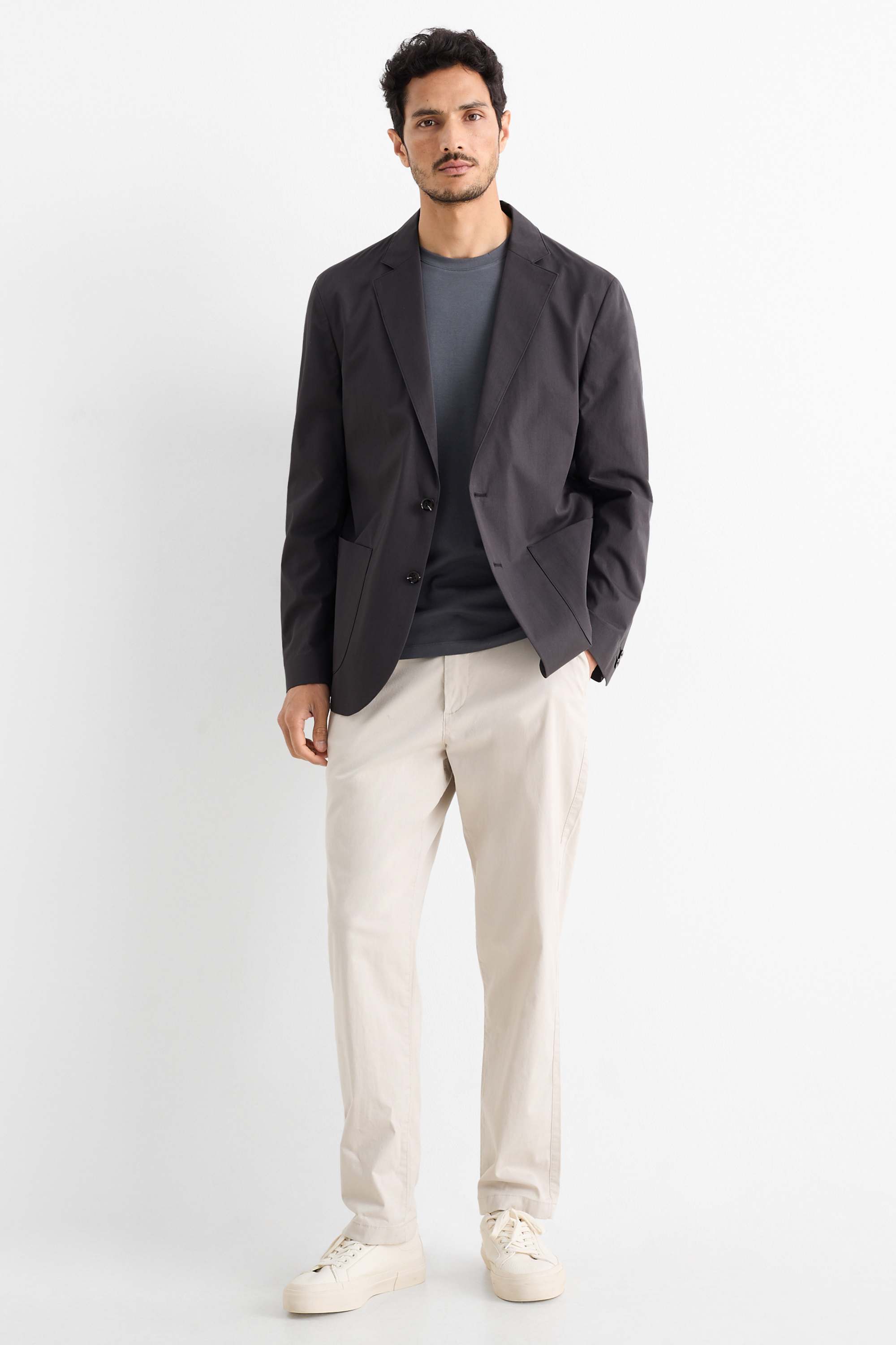 Mix-and-match tailored jacket - regular fit dark gray