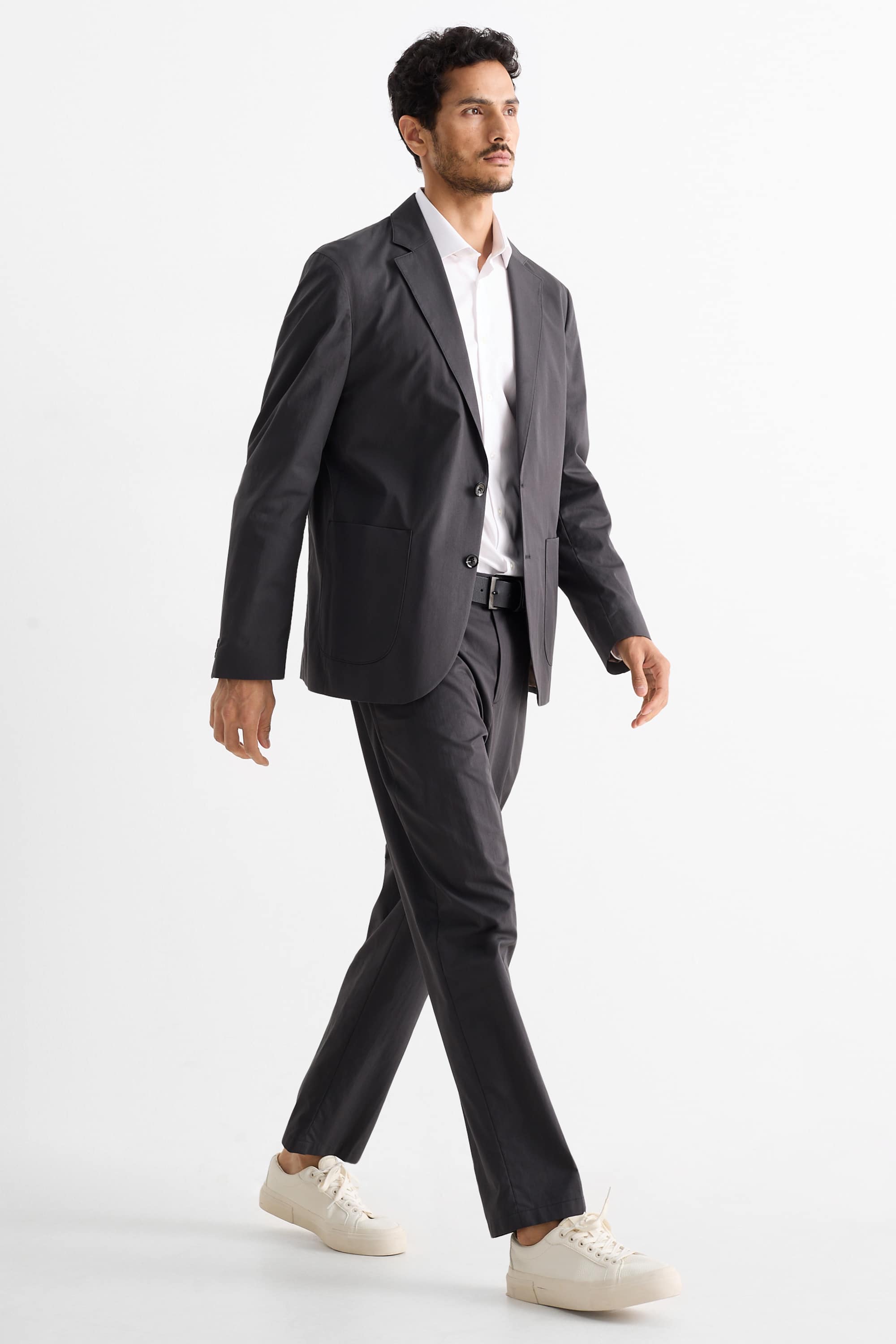 Mix & match suit trousers - regular fit dark gray