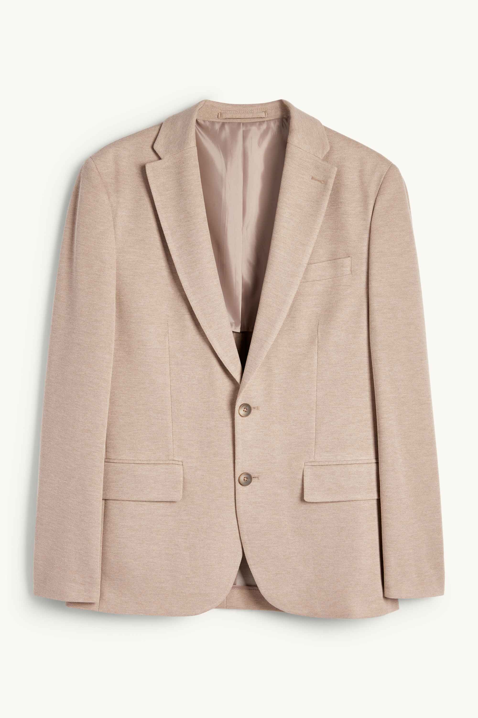 Tailored jacket - slim fit - Flex beige