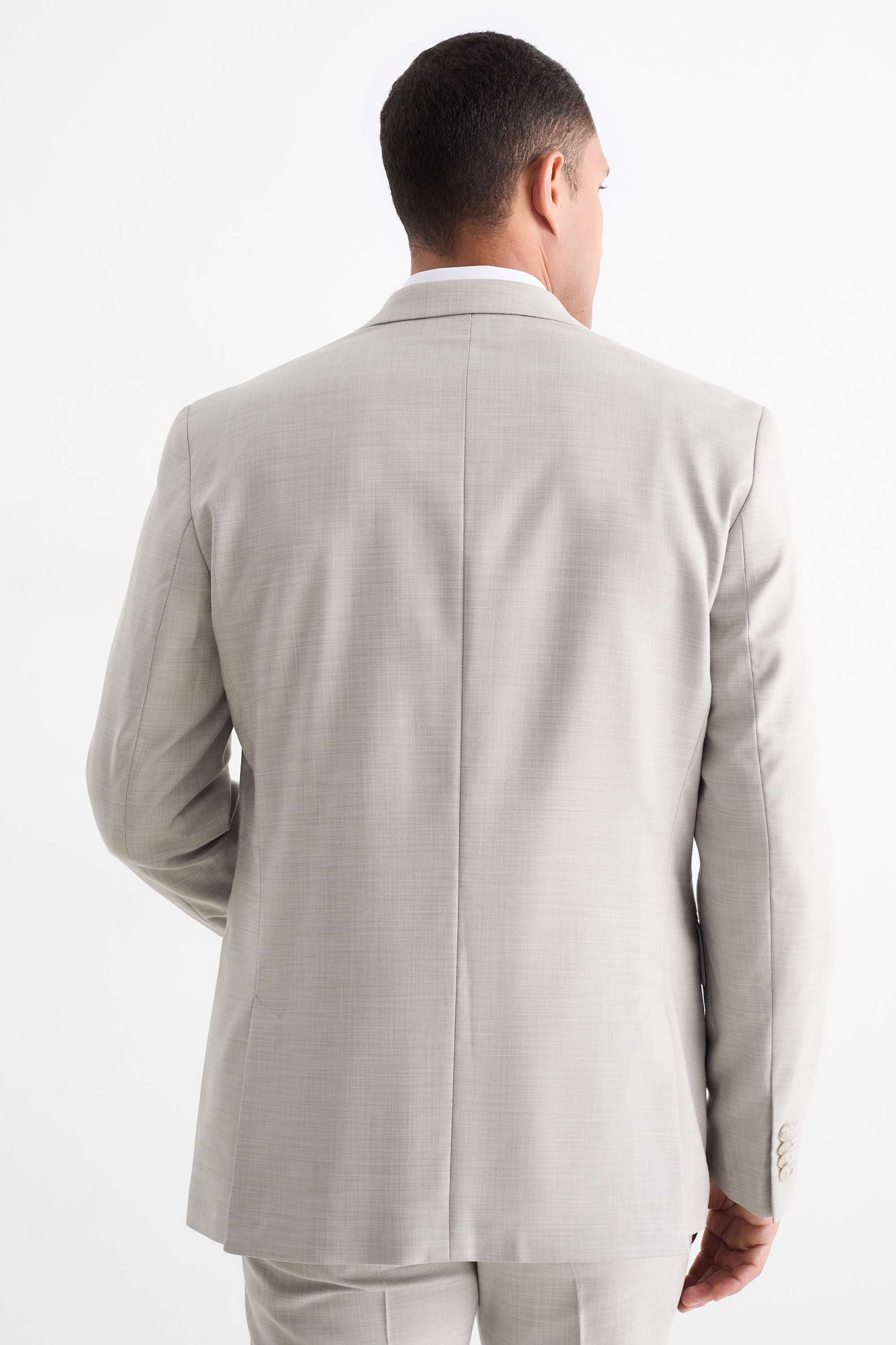Mix & match tailored jacket - regular fit - Flex light gray