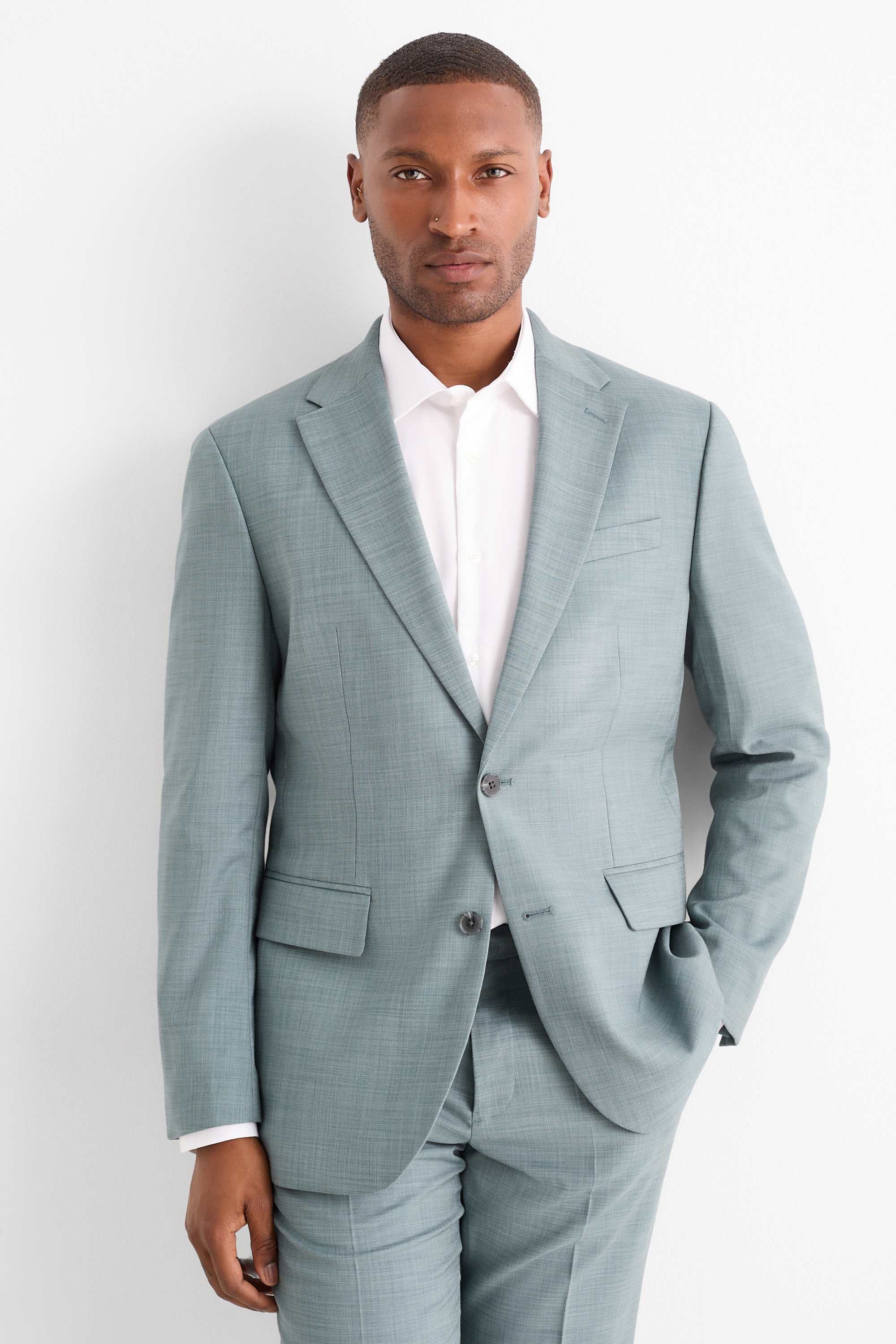 Mix & match tailored jacket - regular fit - Flex turquoise