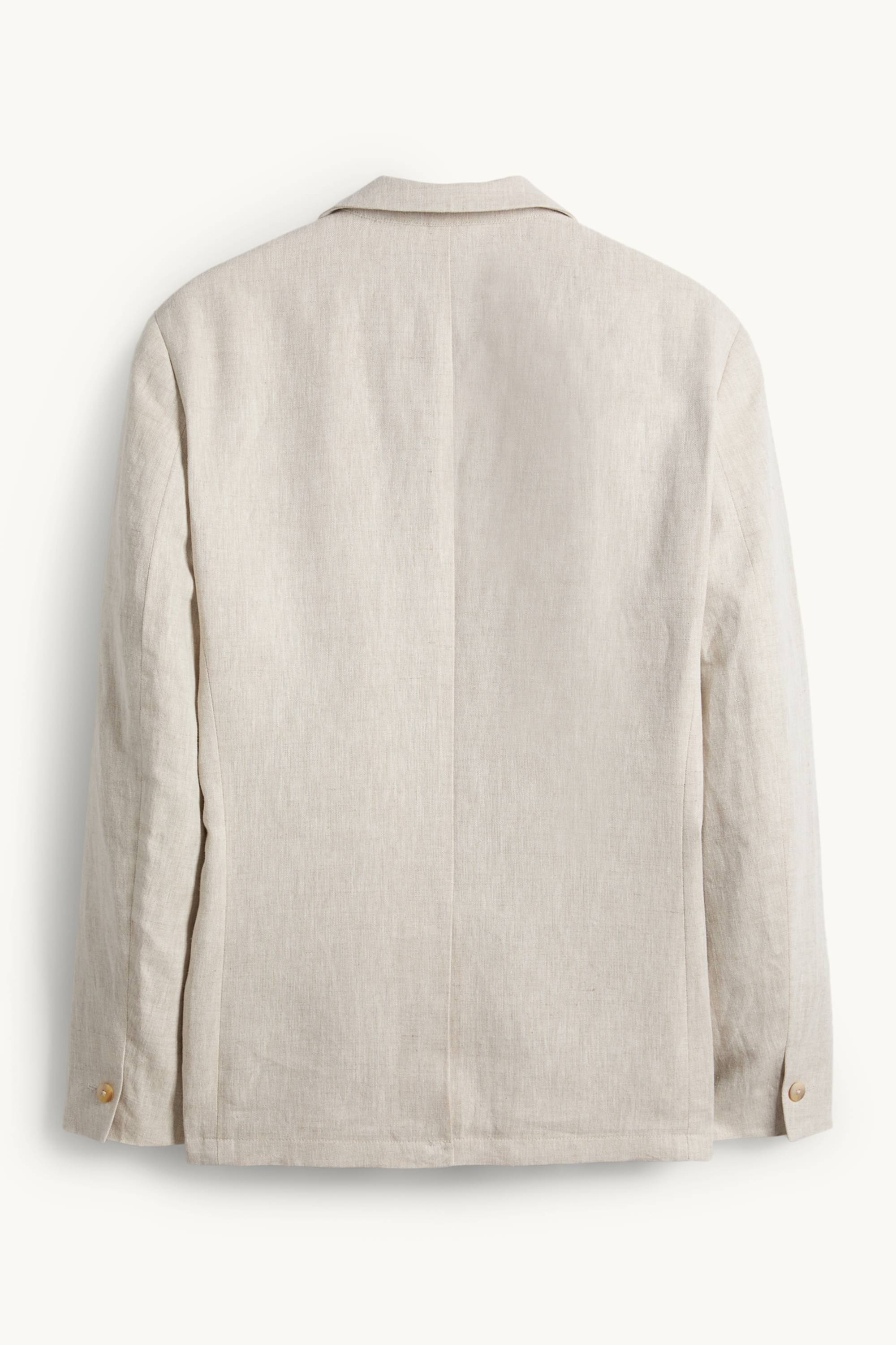 Mix & match tailored jacket - regular fit - linen blend cremewhite