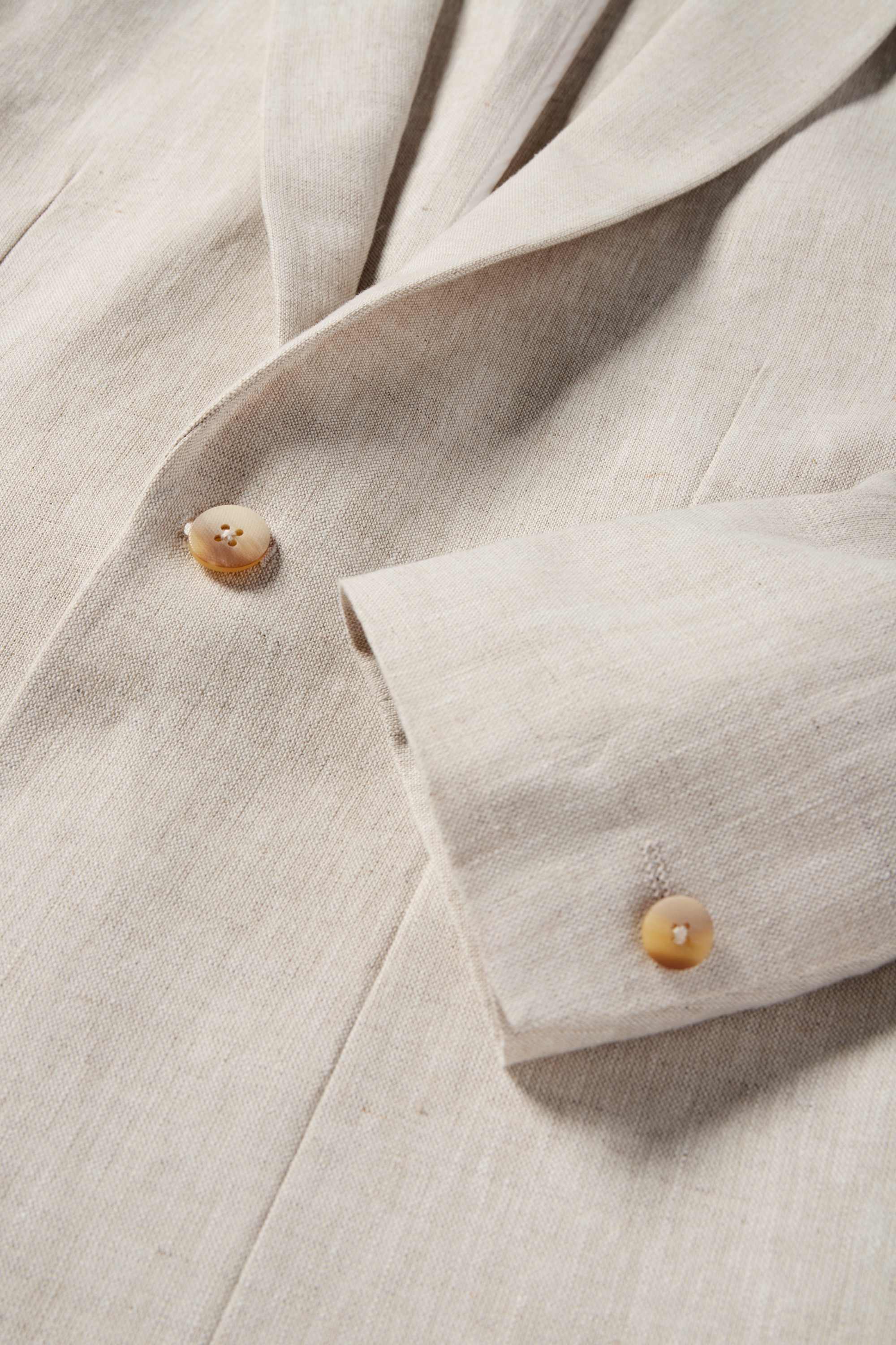 Mix & match tailored jacket - regular fit - linen blend cremewhite