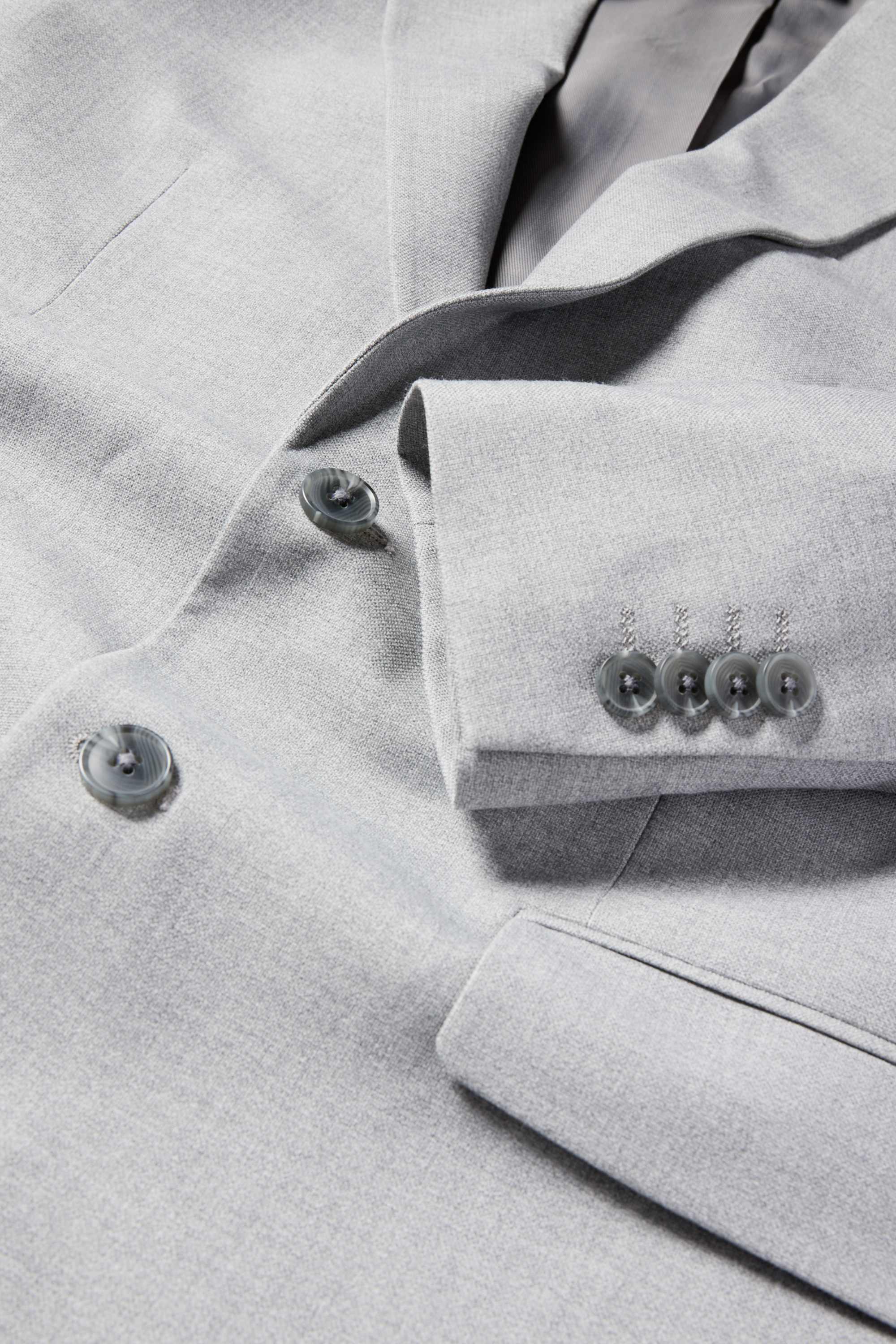 Mix & match tailored jacket - regular fit - Flex light gray