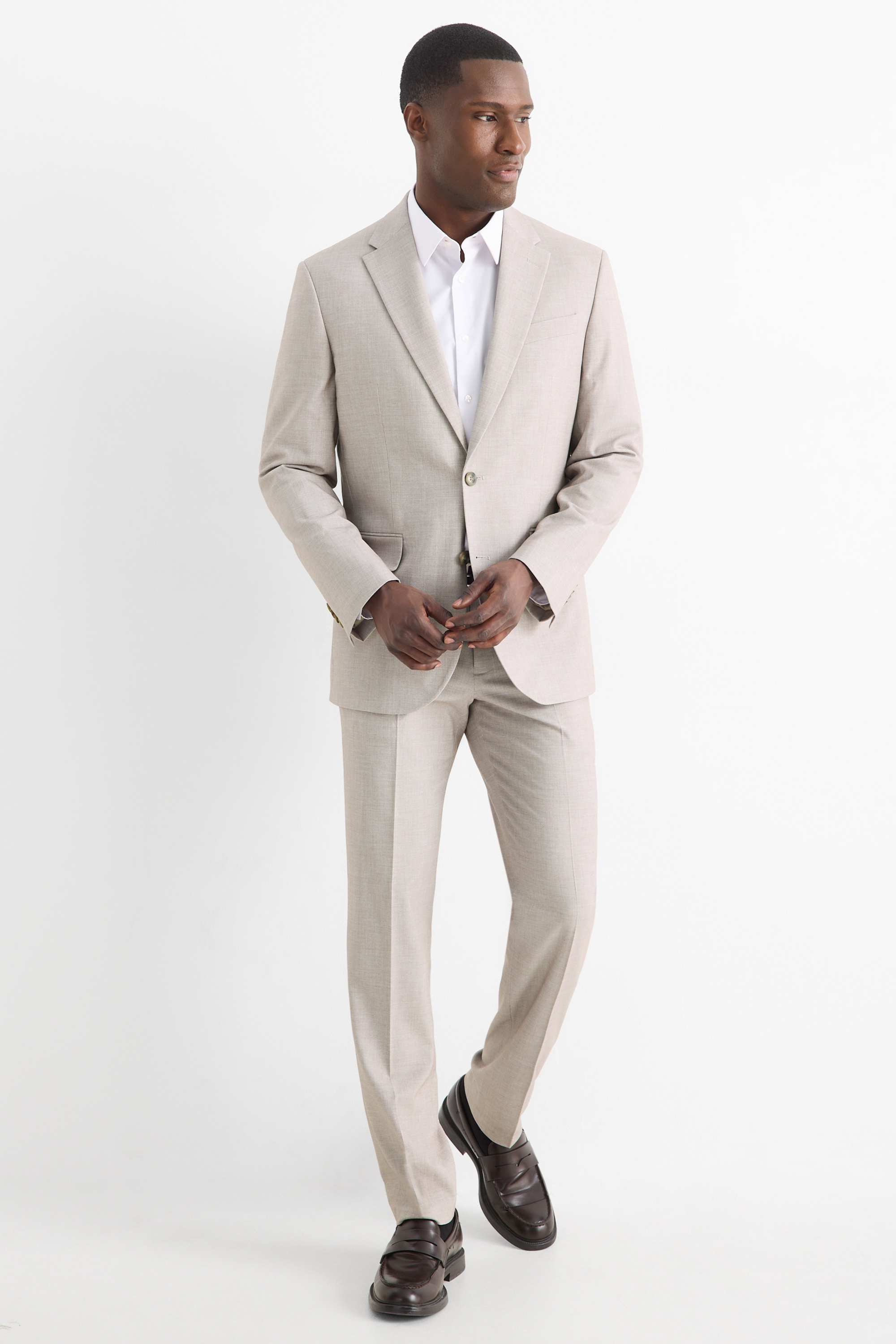 Mix & match tailored jacket - regular fit - Flex gray