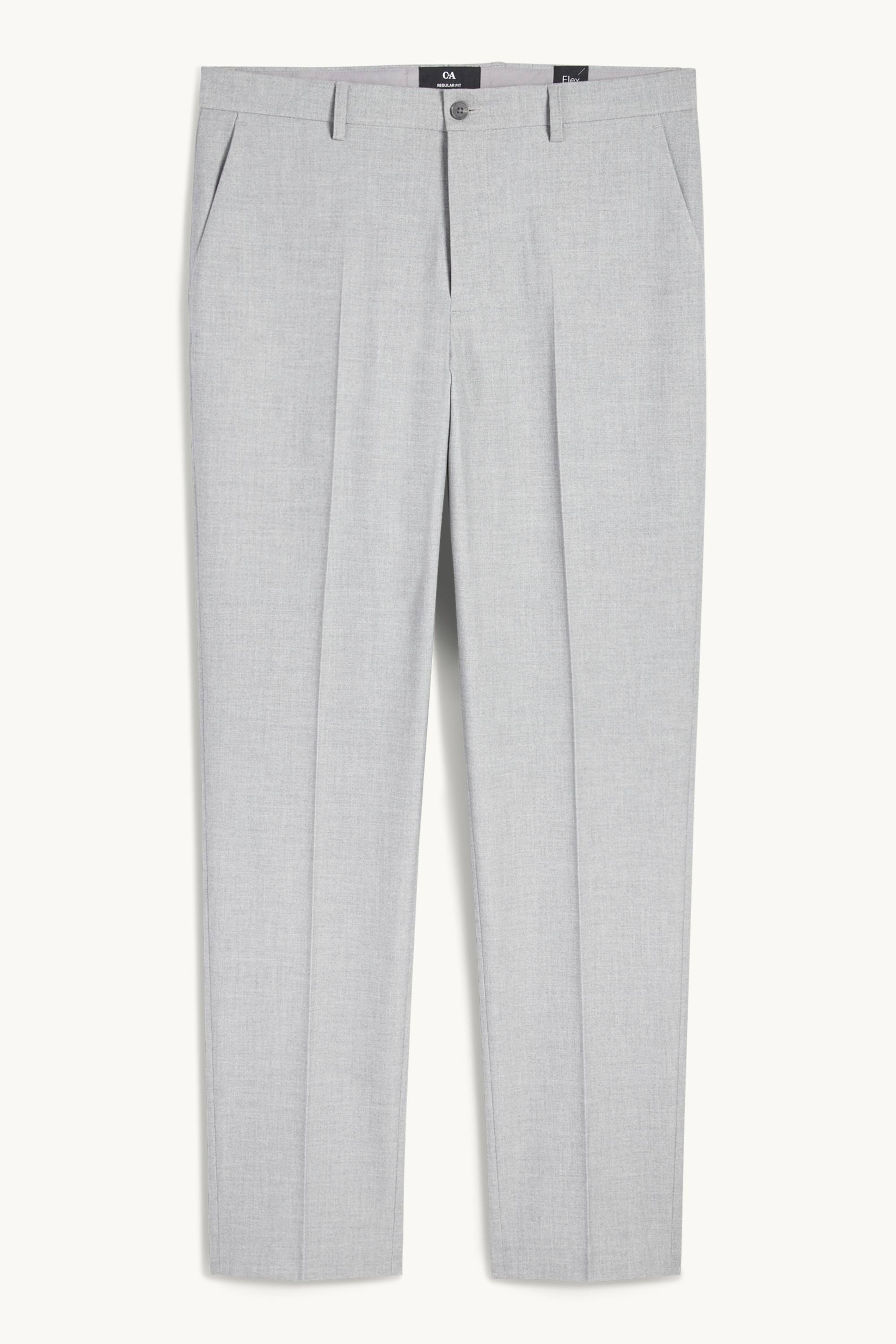 Mix & match suit trousers - regular fit - Flex light gray