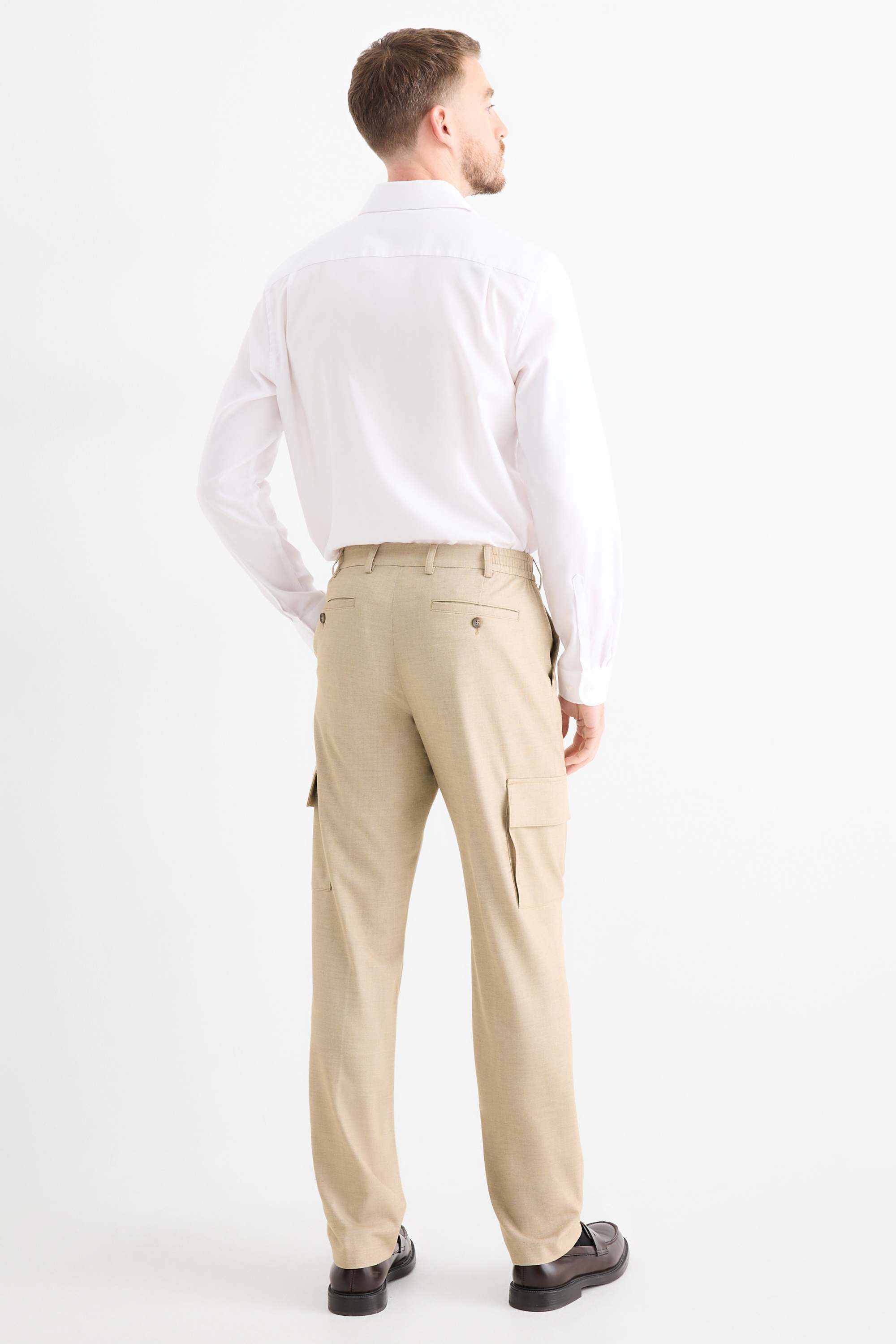 Mix & match suit trousers - regular fit - Flex beige