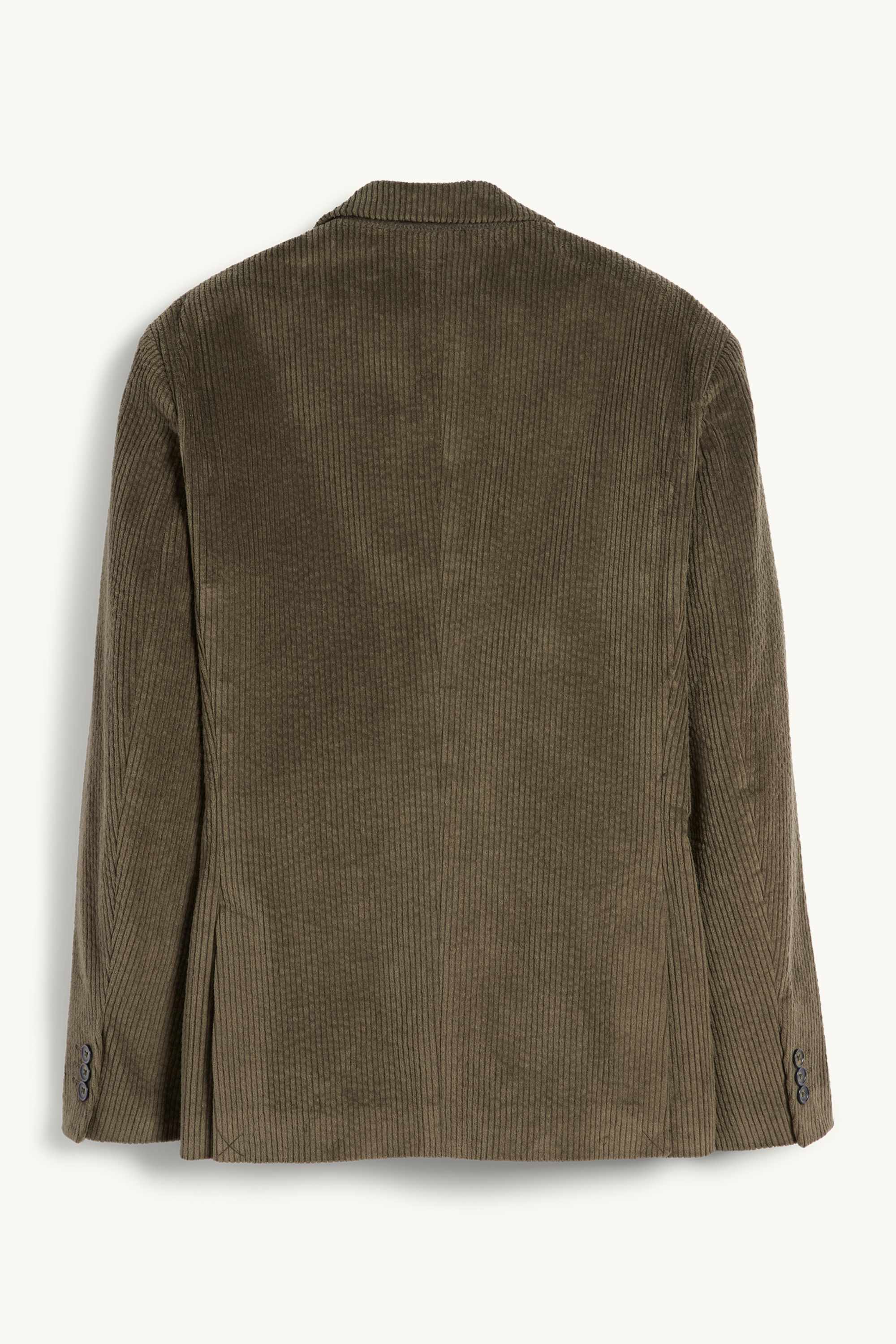 Corduroy mix & match tailored jacket - regular fit - stretch dark green
