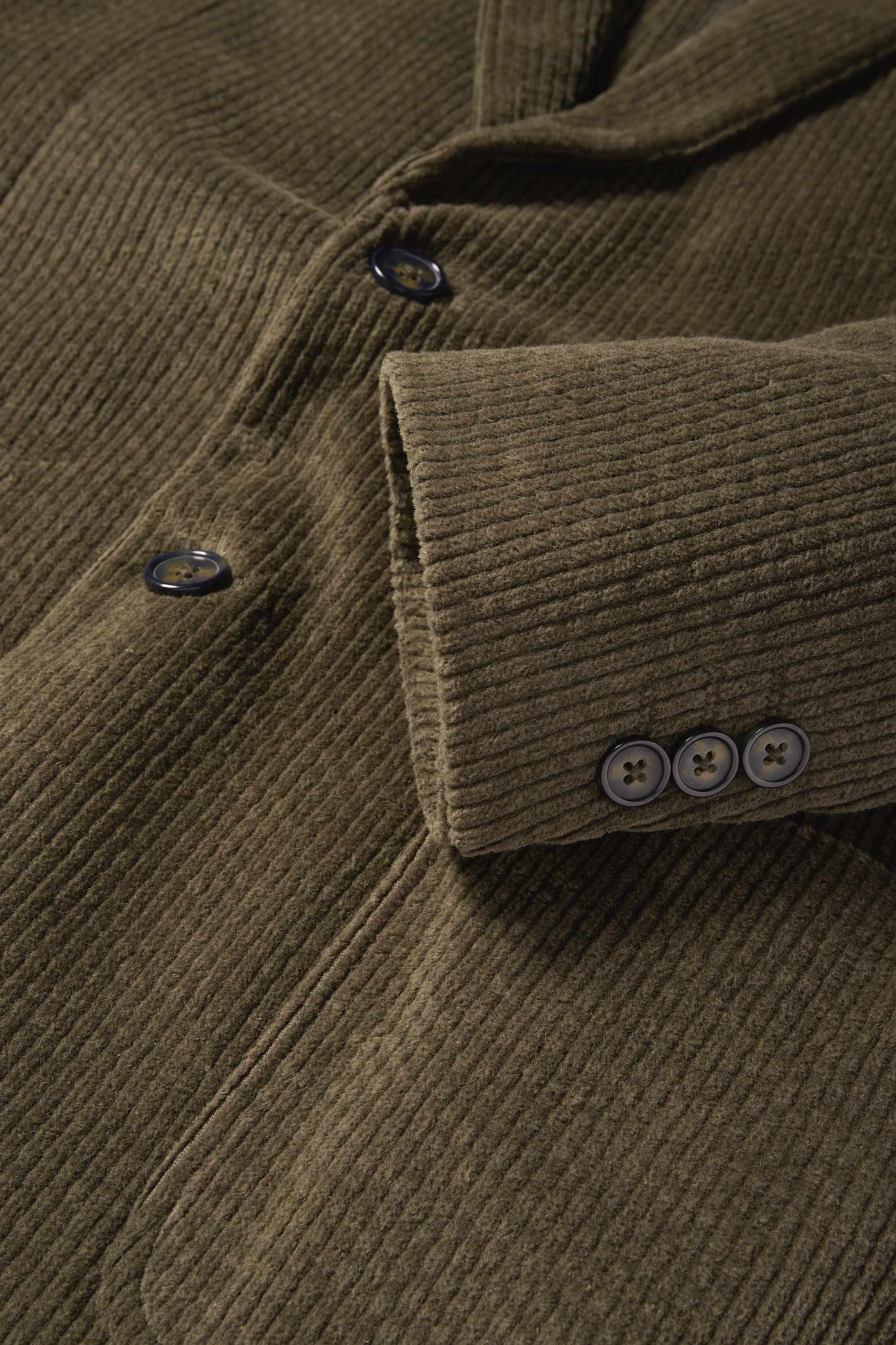Corduroy mix & match tailored jacket - regular fit - stretch dark green