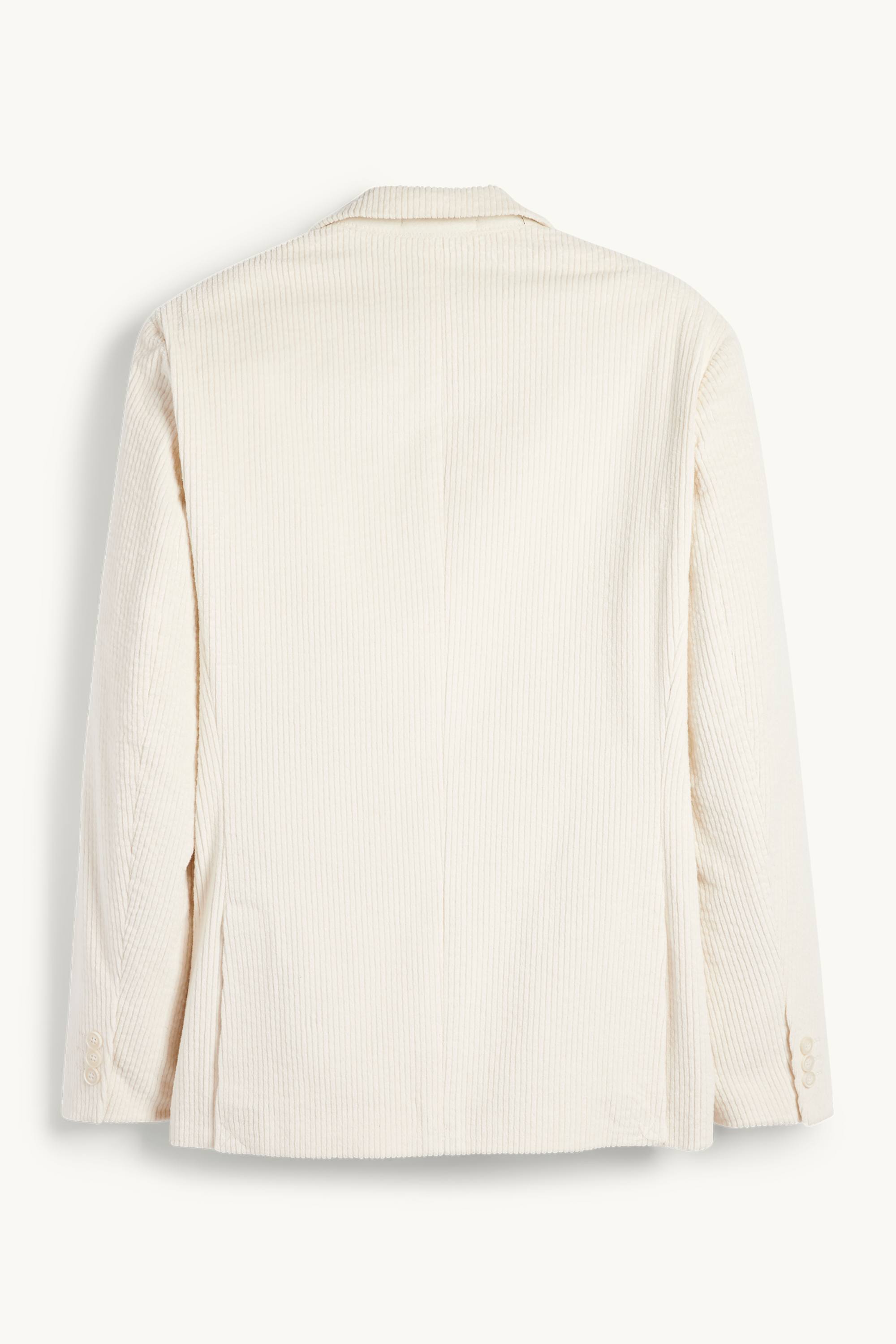 Corduroy mix & match tailored jacket - regular fit - stretch cremewhite