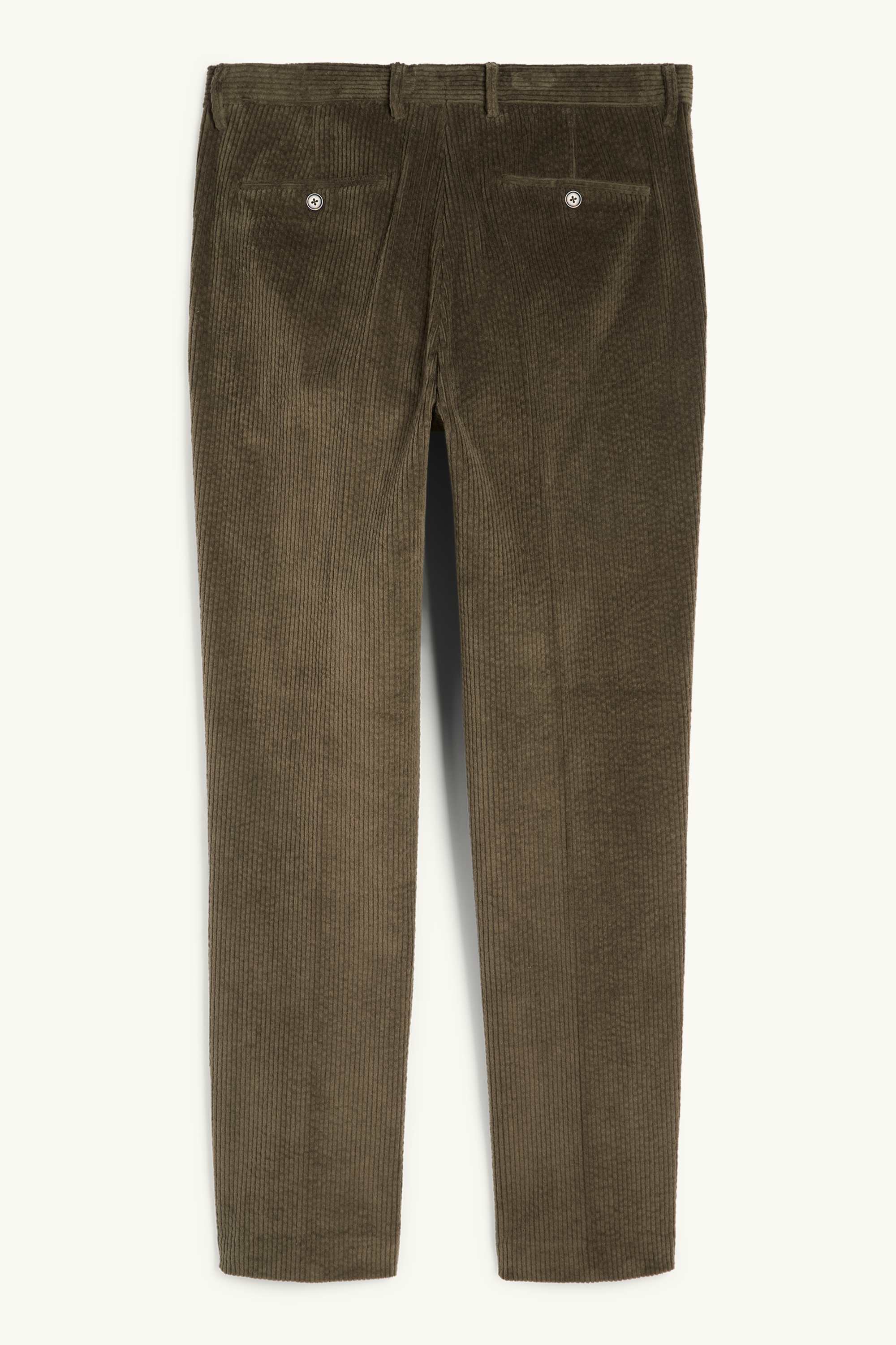Corduroy mix & match trousers - regular fit - stretch dark green