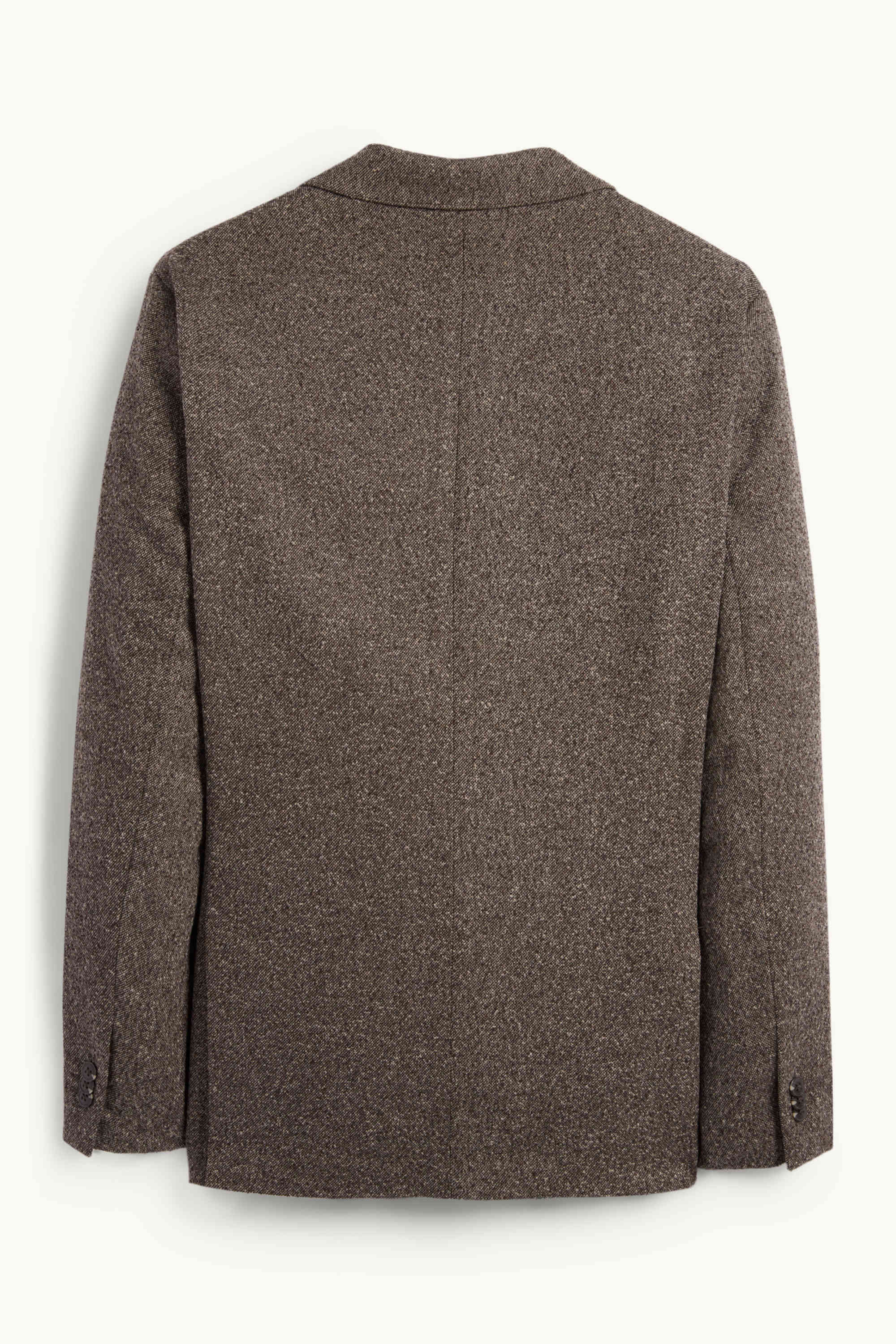 Mix & match tailored jacket - regular fit - stretch - textured brown