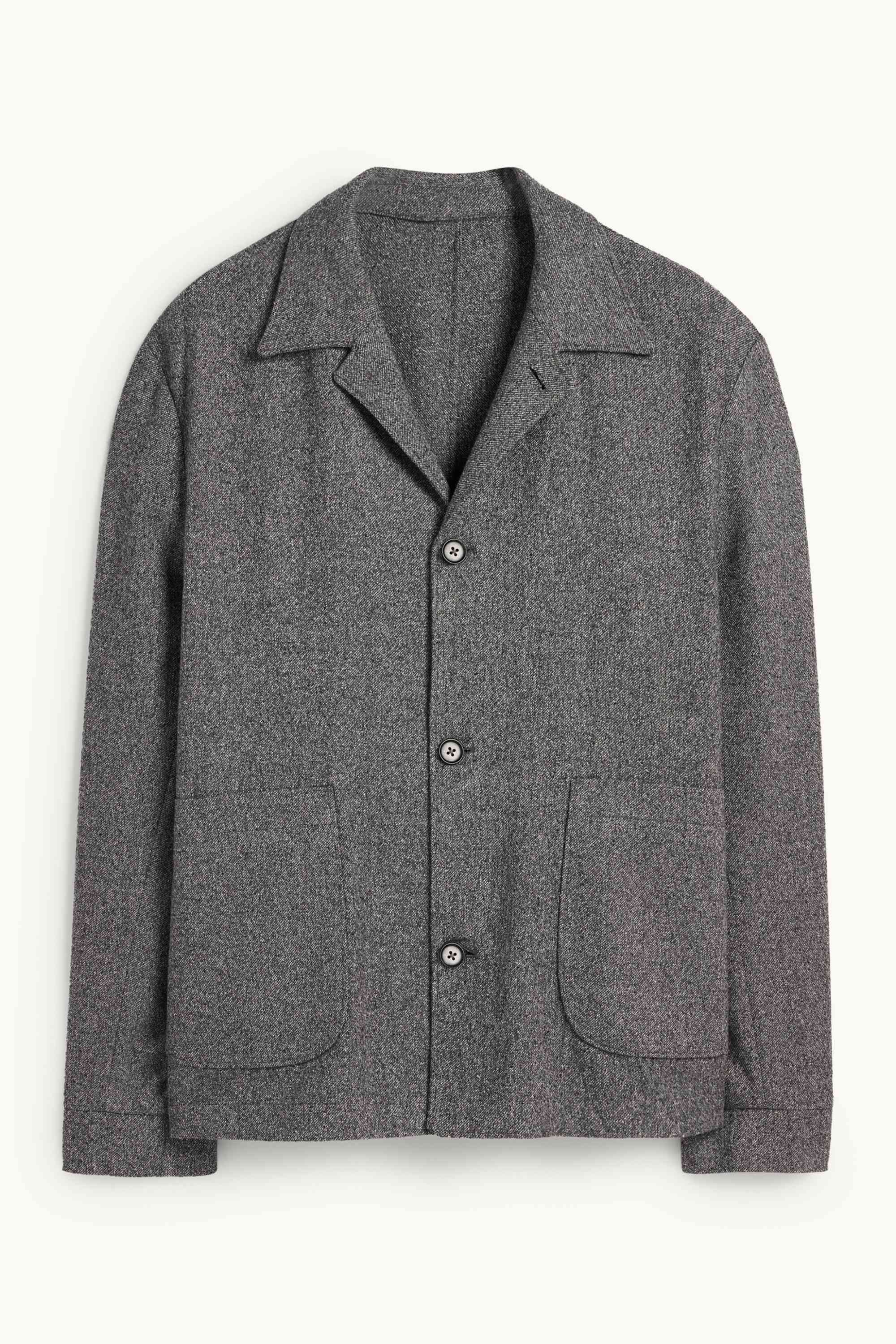 Mix & match tailored jacket - regular fit - stretch - textured gray