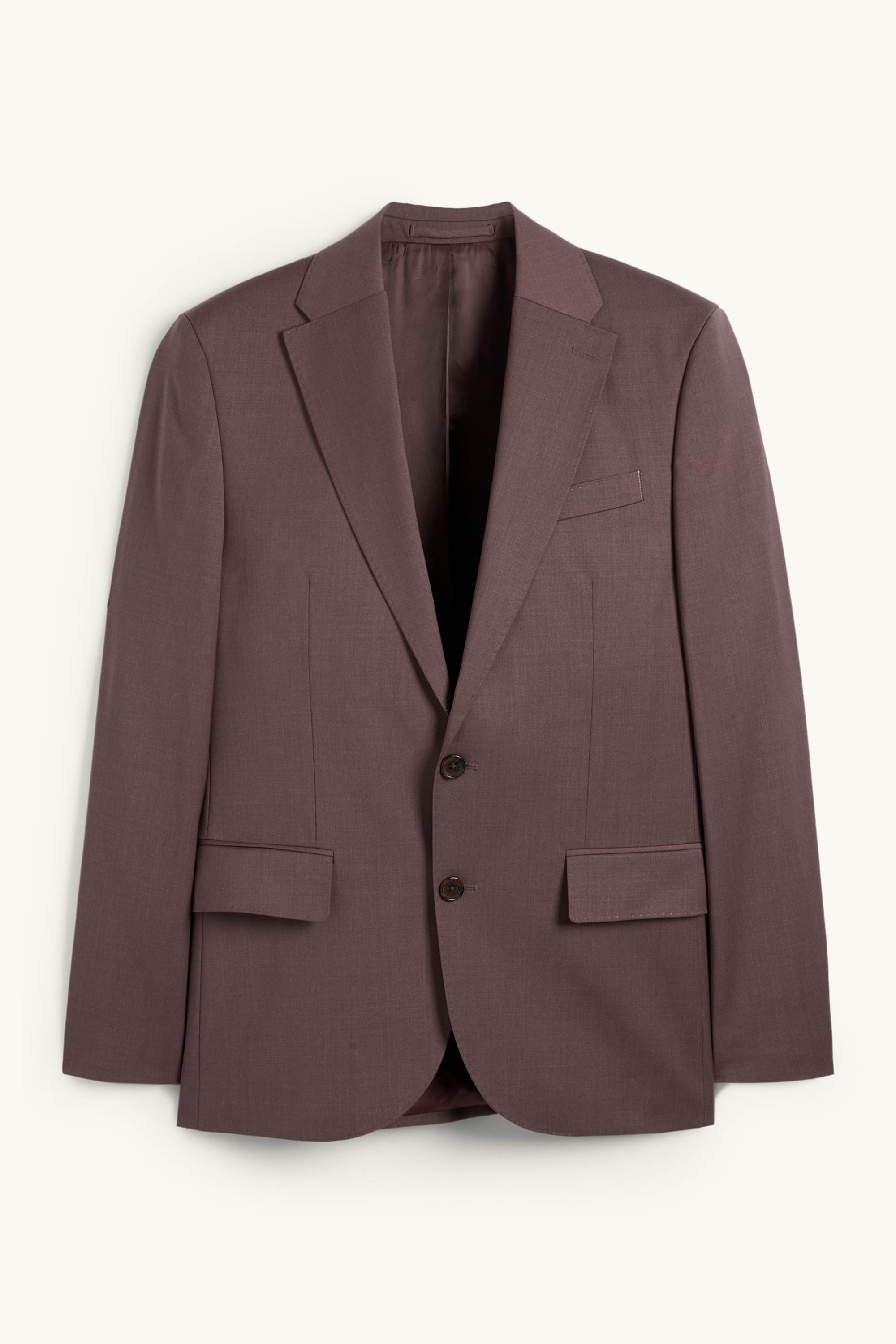 Mix & match tailored jacket with new wool content - slim fit - stretch bordeaux