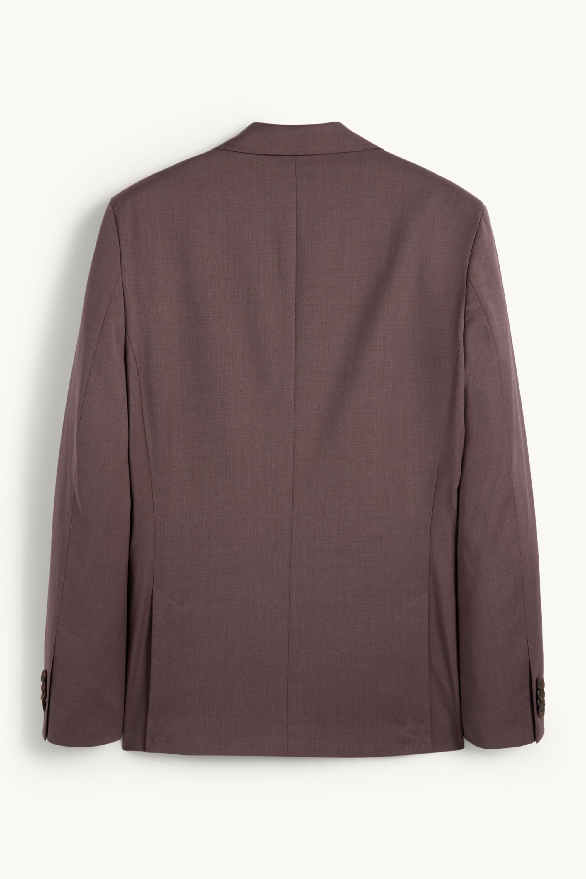 Mix & match tailored jacket with new wool content - slim fit - stretch bordeaux
