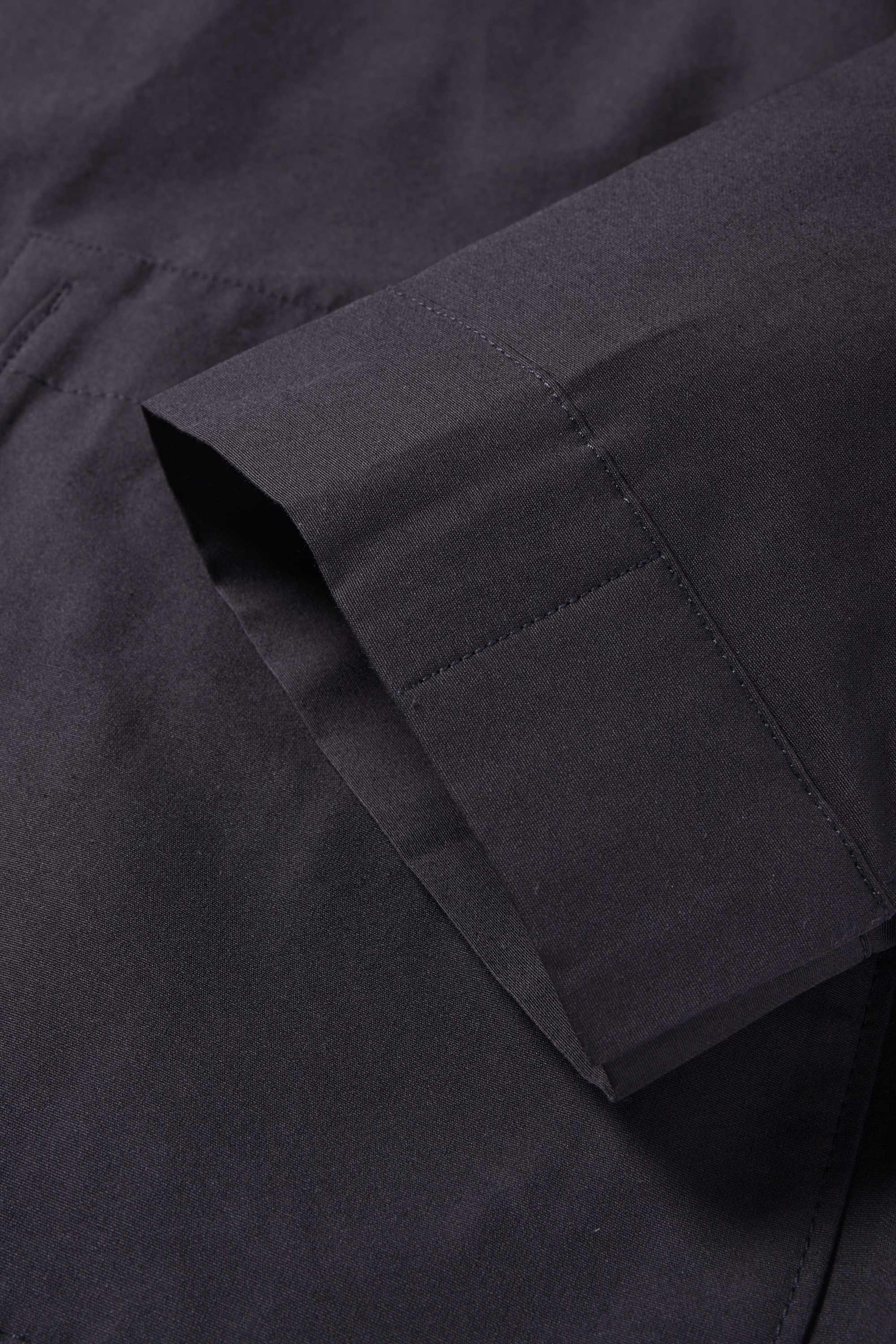 Shirt jacket - relaxed fit - kent collar black