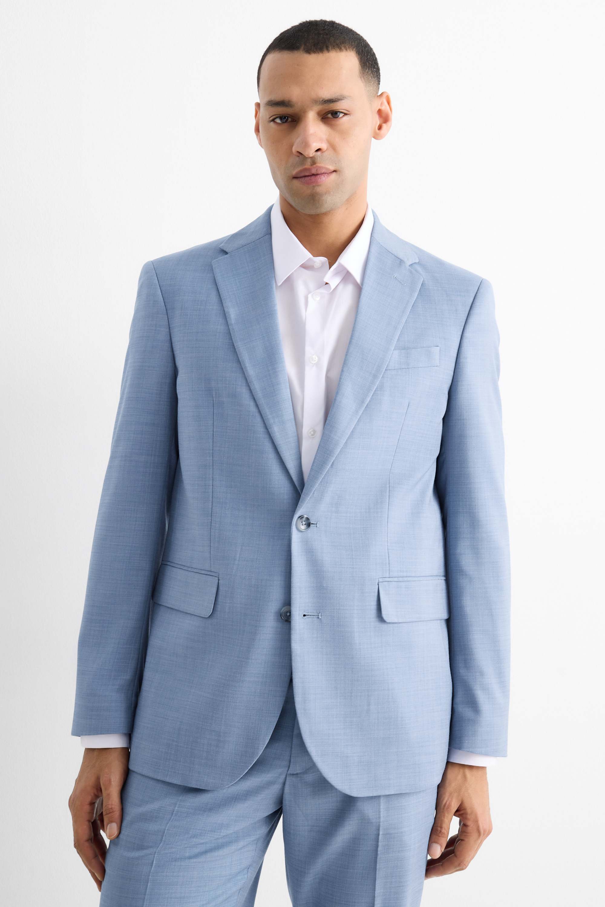 Mix & match tailored jacket - regular fit - stretch blue