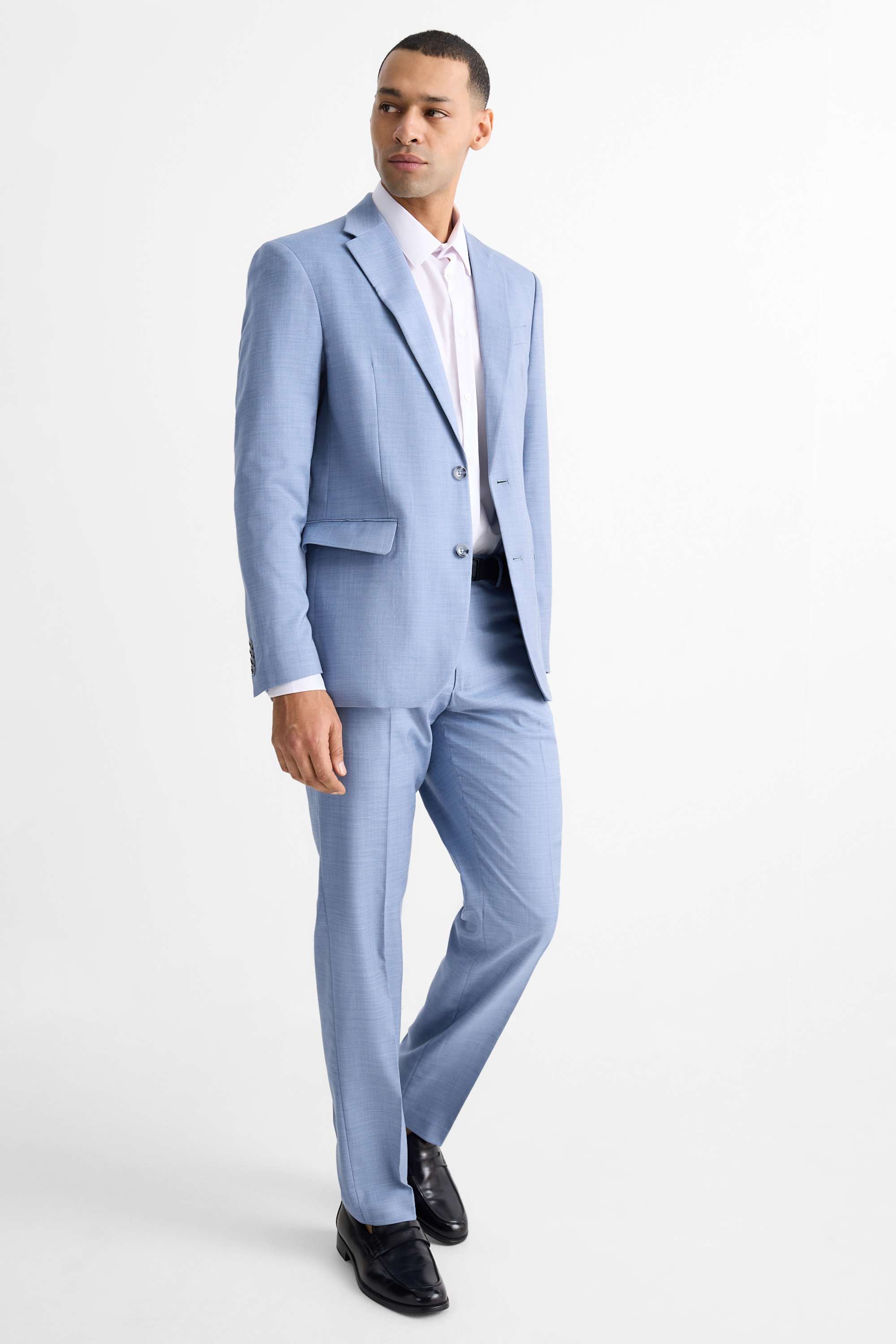 Mix & match suit trousers - regular fit - stretch light blue