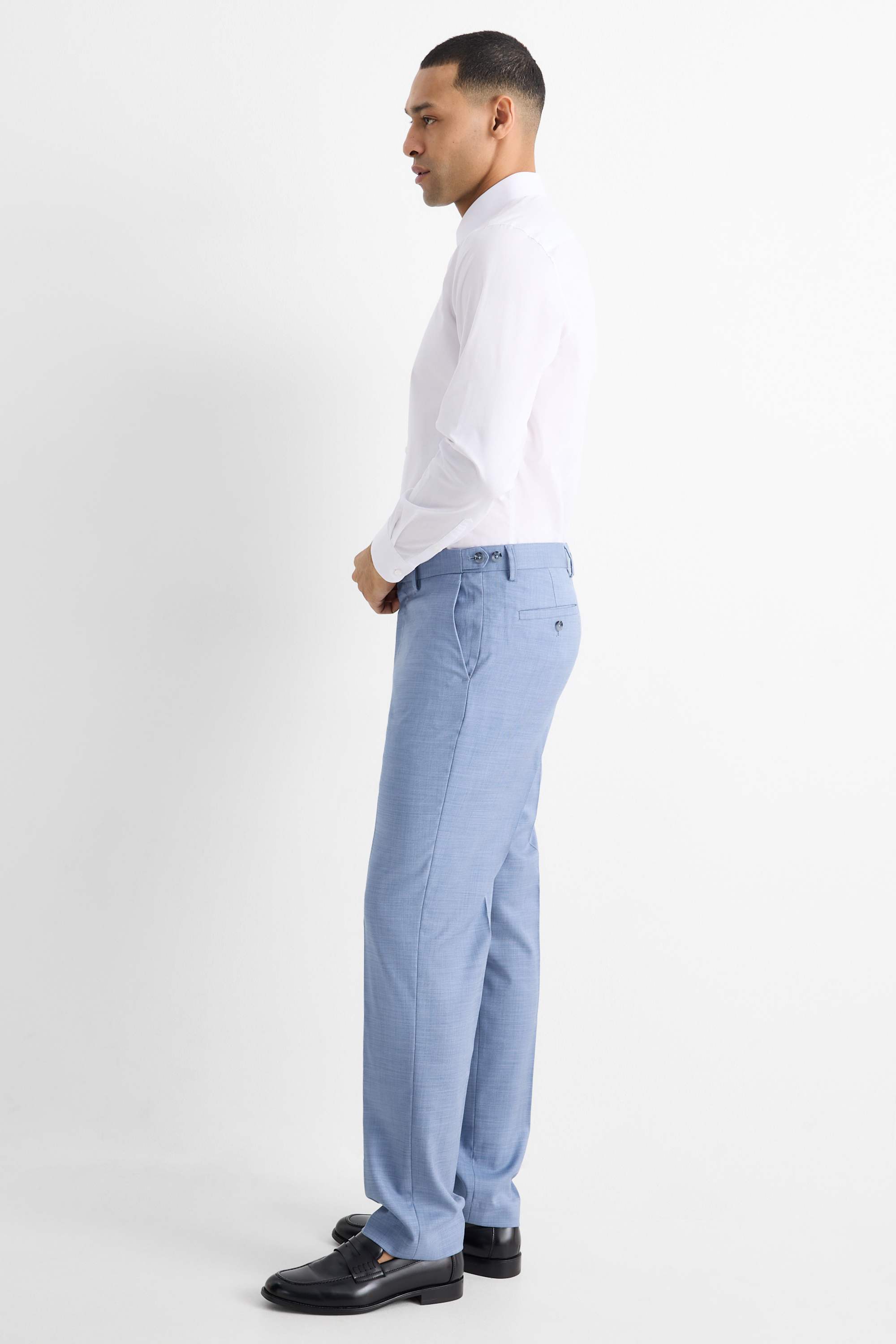 Mix & match suit trousers - regular fit - stretch light blue