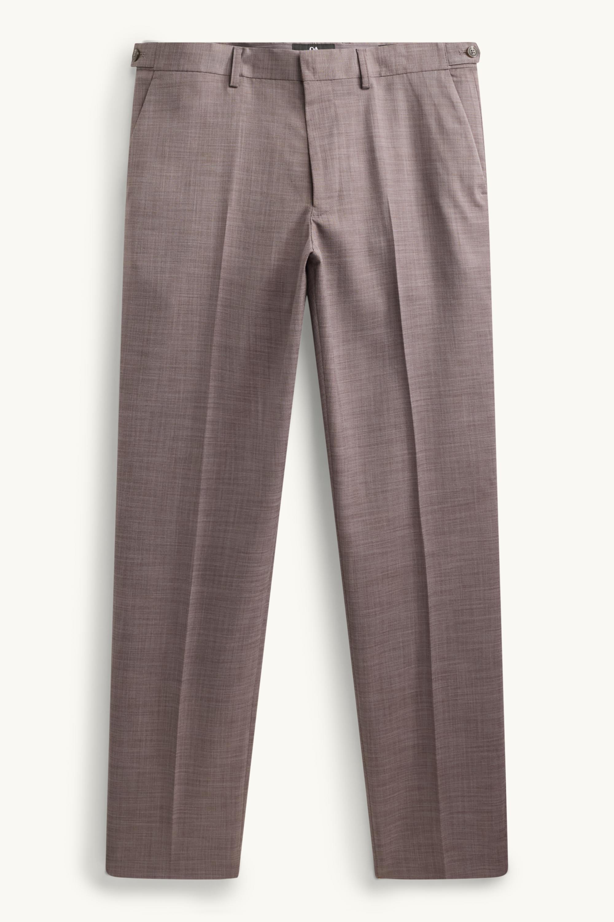 Mix & match suit trousers - regular fit - stretch brown-melange