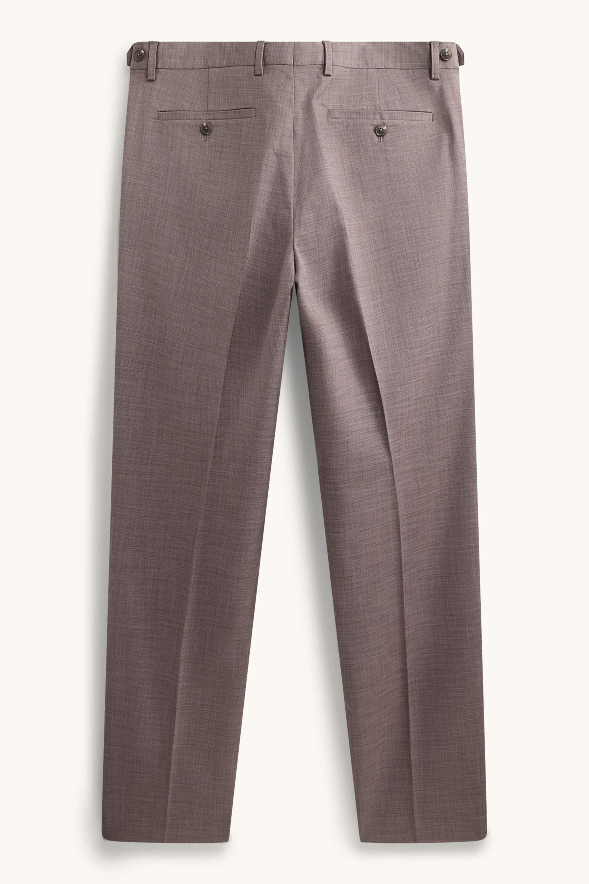 Mix & match suit trousers - regular fit - stretch brown-melange