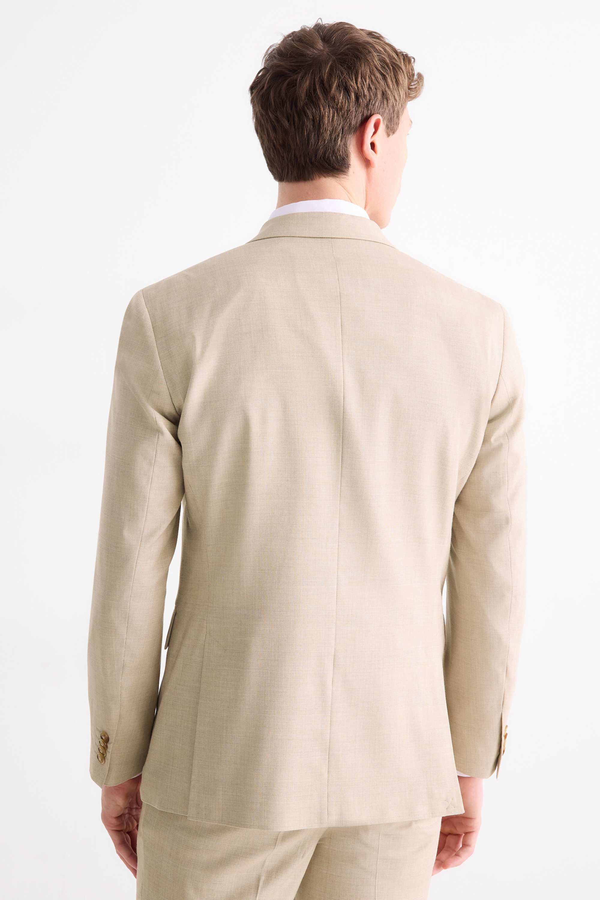 Mix & match tailored jacket - regular fit - stretch beige