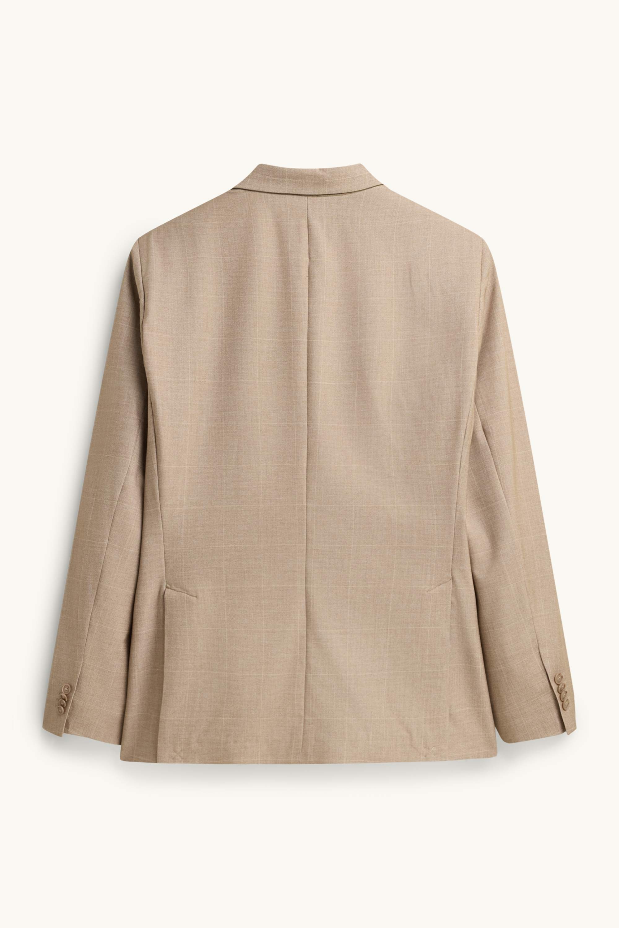 Tailored jacket - slim fit - check beige