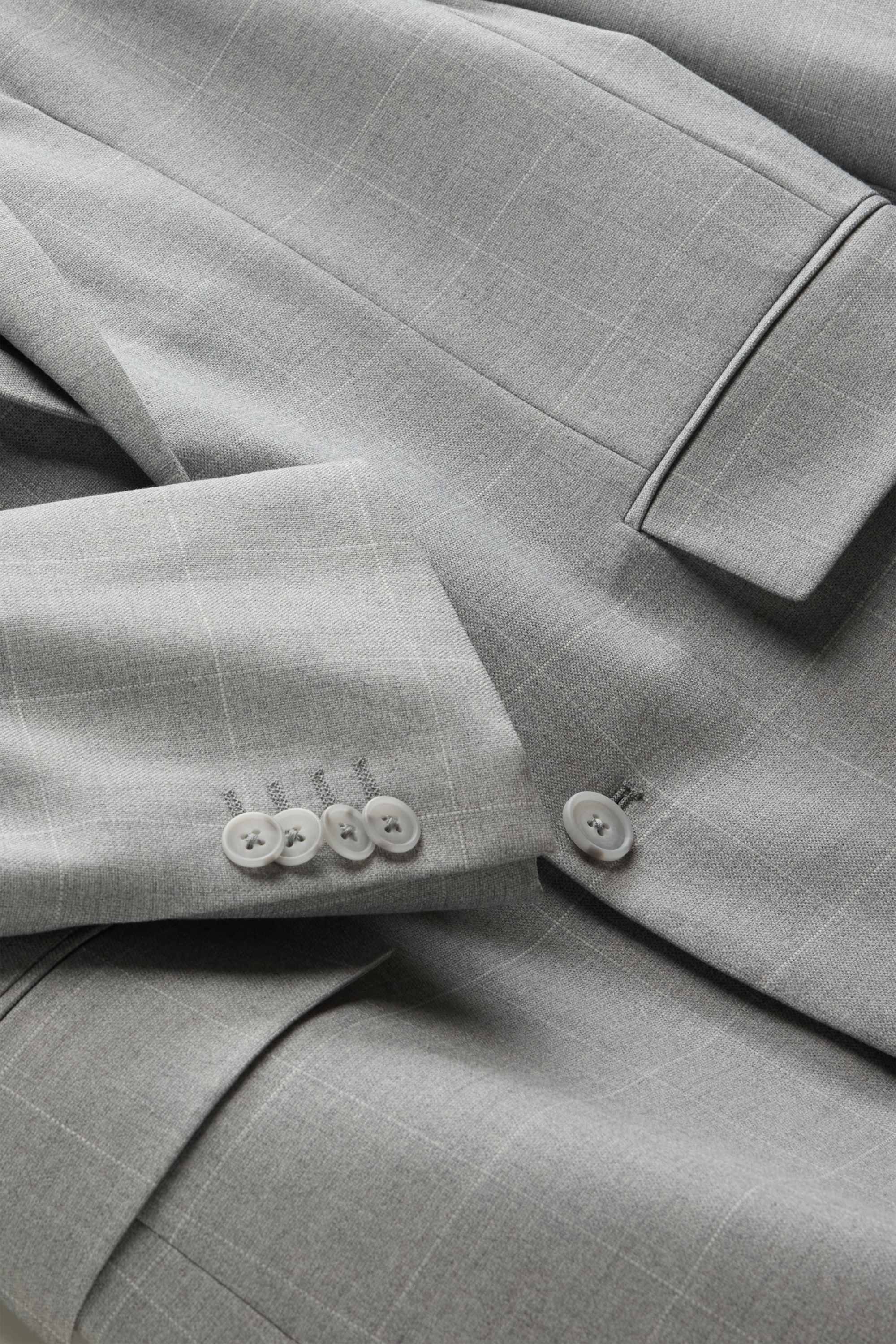 Tailored jacket - slim fit - check light gray