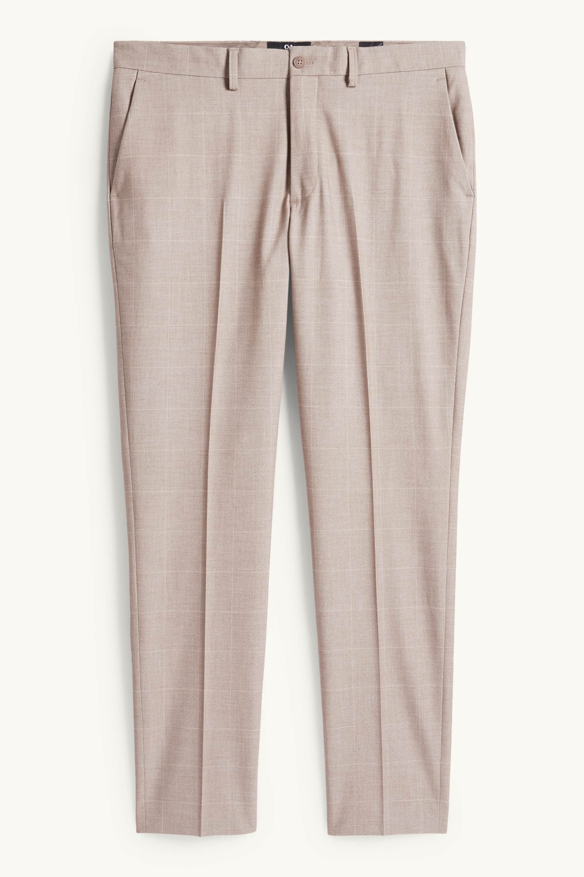 Mix & match suit trousers - slim fit - Flex - check beige