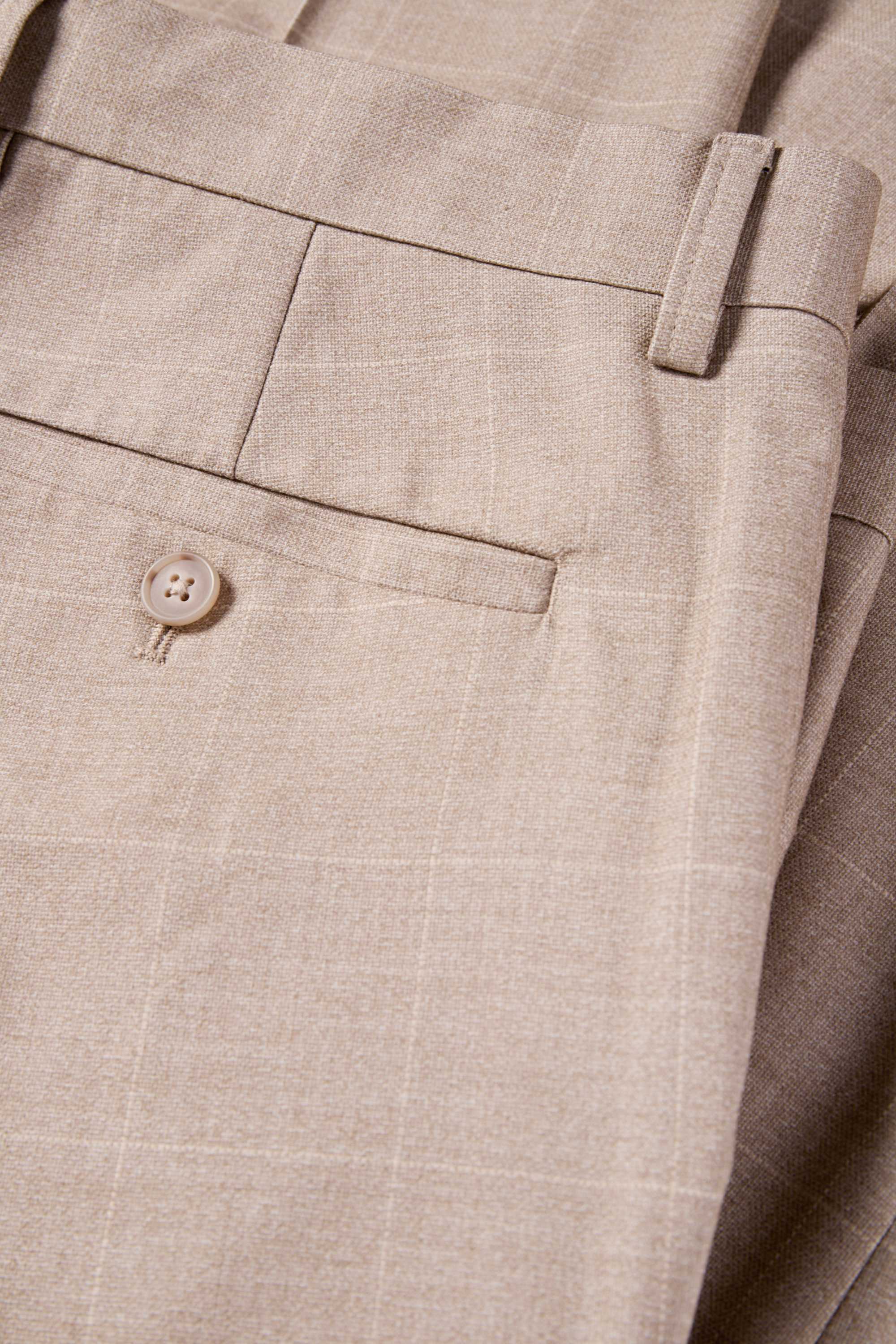 Mix & match suit trousers - slim fit - Flex - check beige