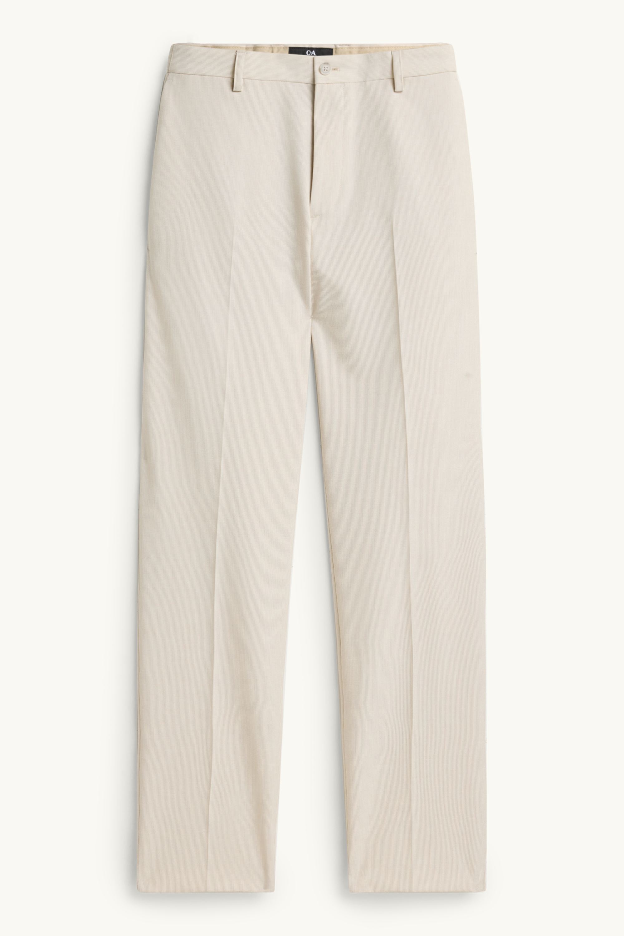 Mix & match suit trousers - slim fit - striped creme