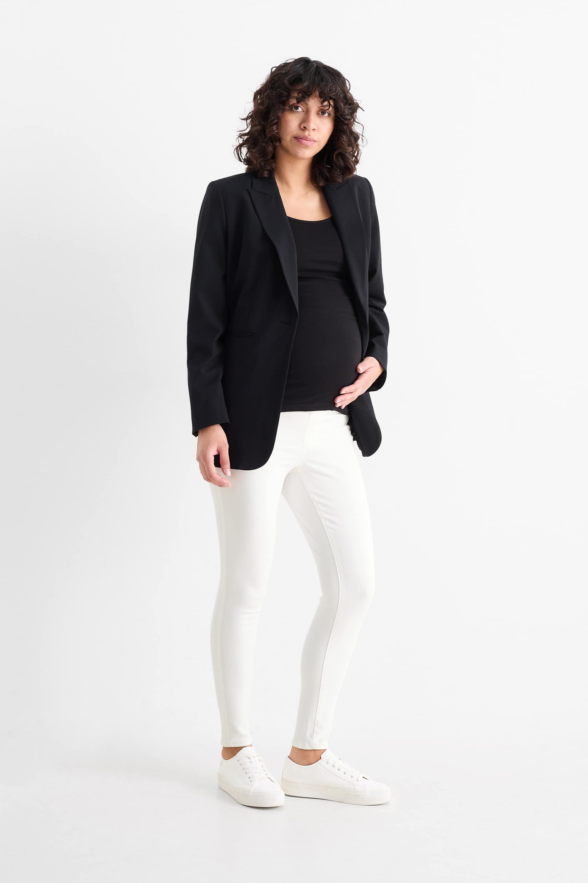Maternity jeans - jegging jeans - LYCRA® cremewhite