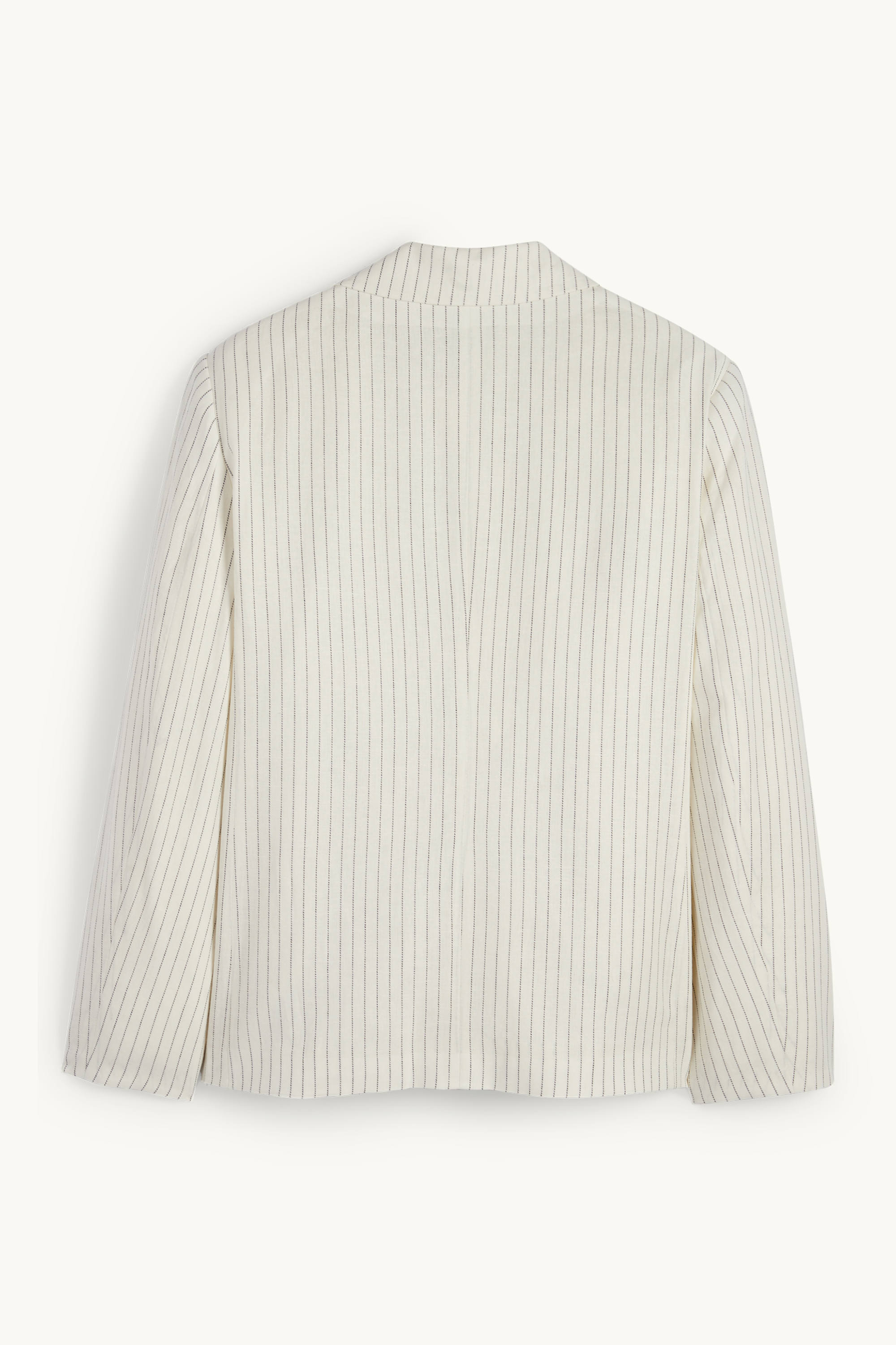 Blazer - relaxed fit - linen blend - pinstripes cremewhite